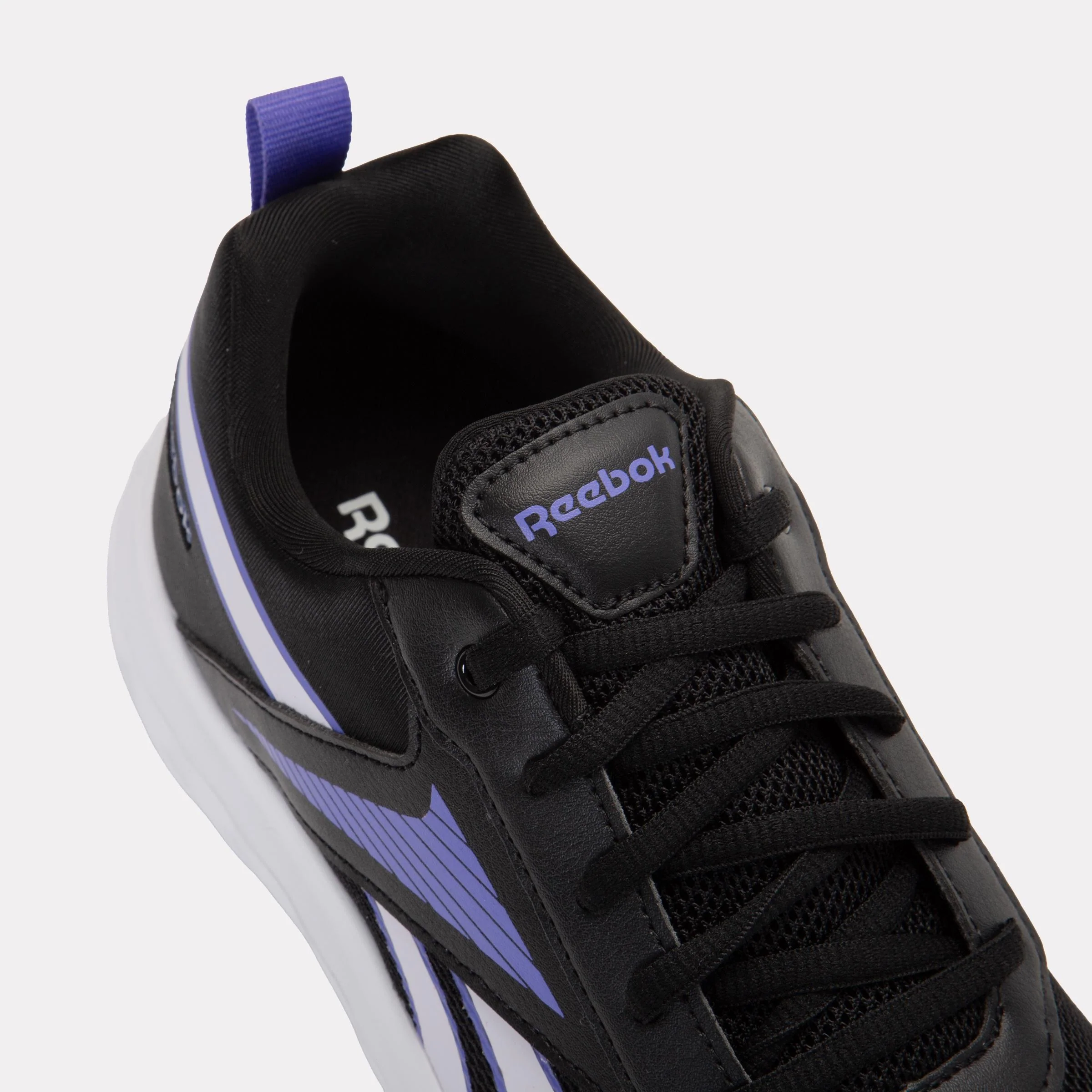 Reebok Footwear Kids Rush Runner 5 Shoes – Pre-School BLACK/DIGITALGLEAM/ROYALPURPLE - Image 6