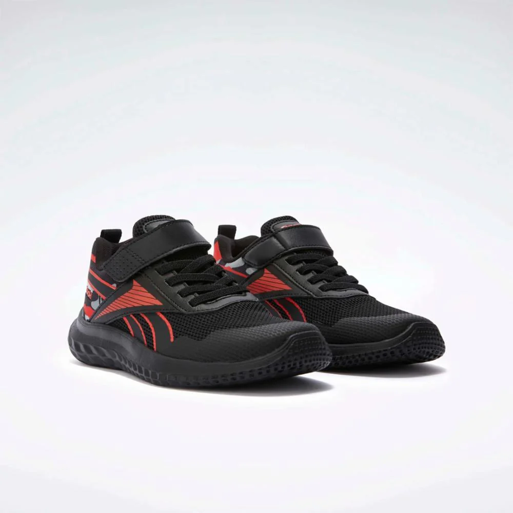Reebok Footwear Kids Rush Runner 5 Shoes - Preschool BLACK/ENERGYRED/GREY3 - Image 2