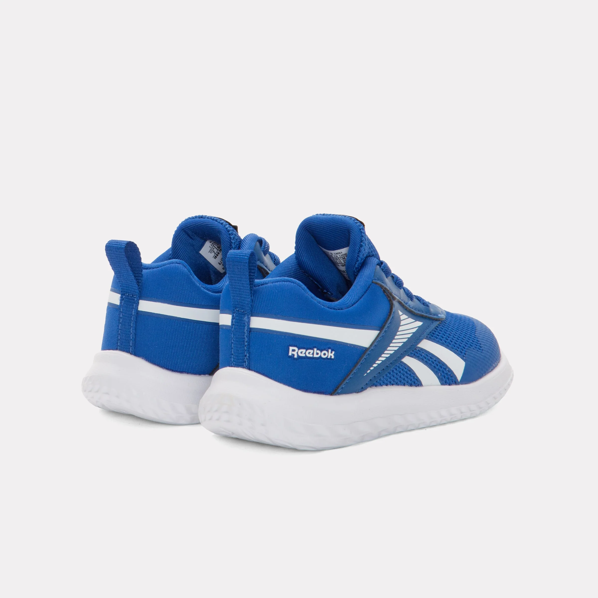 REEBOK FOOTWEAR KIDS Rush Runner Shoes – Baby & Toddler VECTORBLUE/VECTORBLUE/WHITE - Image 3
