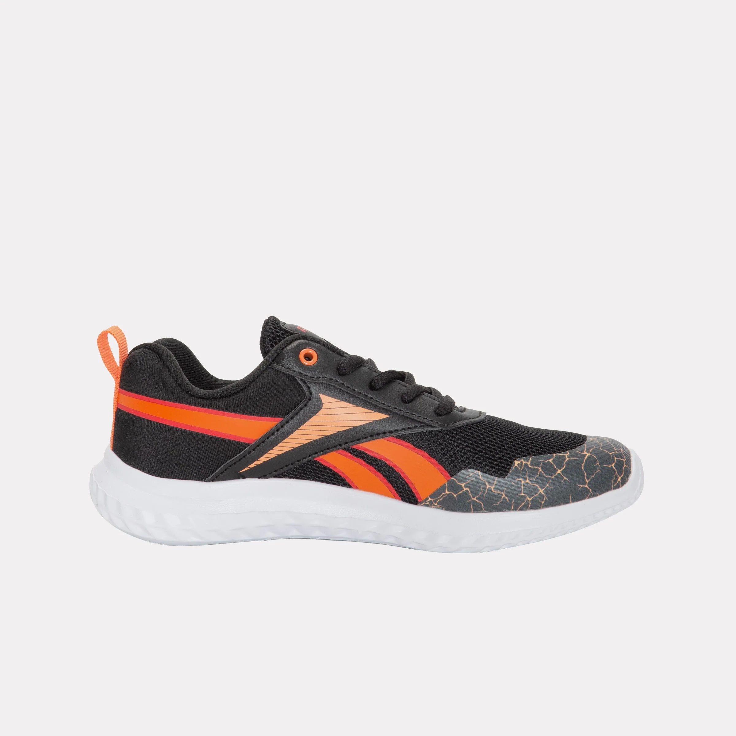 REEBOK FOOTWEAR KIDS Rush Runner Shoes – Pre-School BLACK/ARENAORANGE/SPORTRED - Image 9