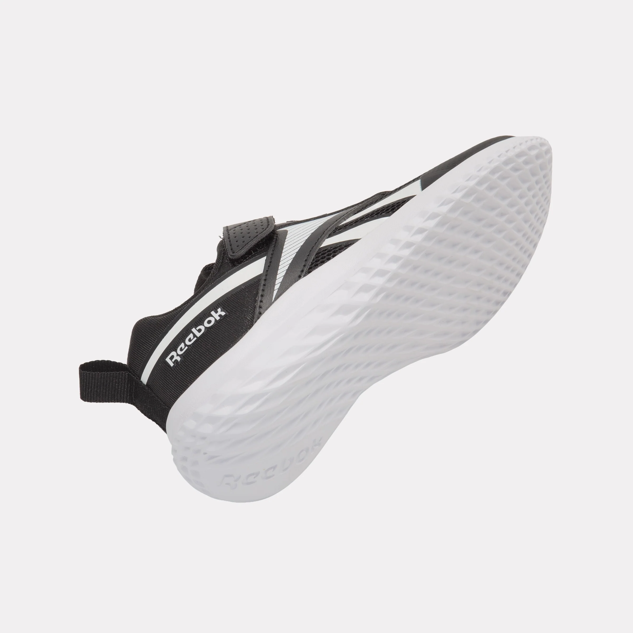 REEBOK FOOTWEAR KIDS Rush Runner Shoes – Pre-School BLACK/BLACK/WHITE - Image 8