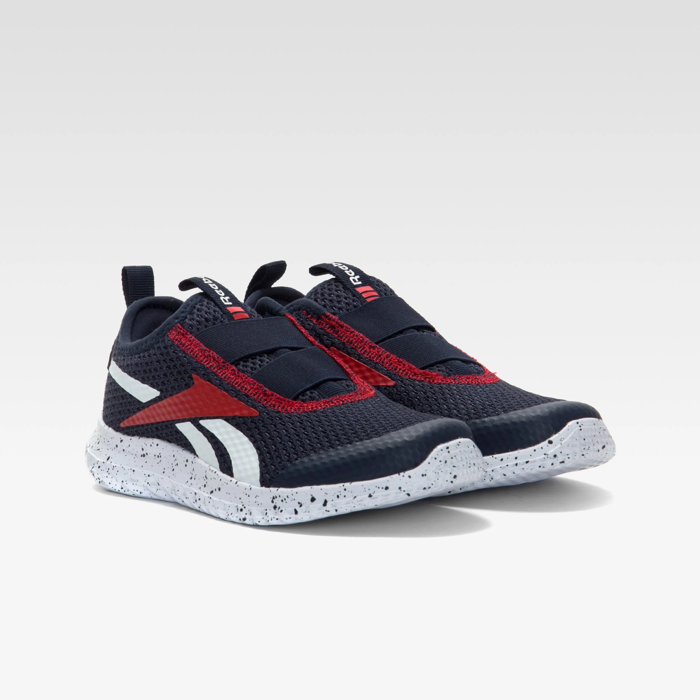 Reebok Footwear Kids Rush Runner Slip-On Shoes - Pre-School VECTORNAVY/GREY3/VECTORRED - Image 2