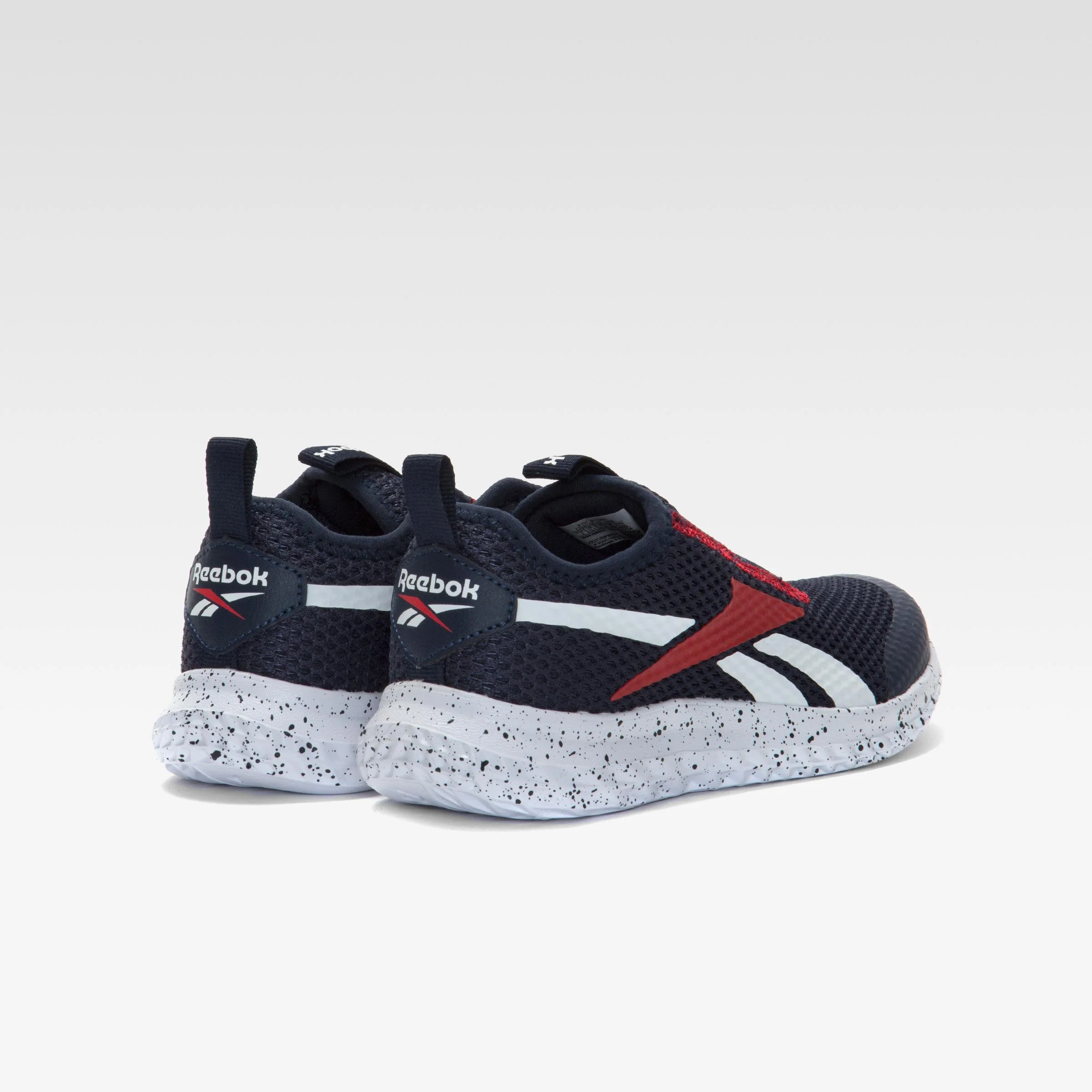 Reebok Footwear Kids Rush Runner Slip-On Shoes - Pre-School VECTORNAVY/GREY3/VECTORRED - Image 3