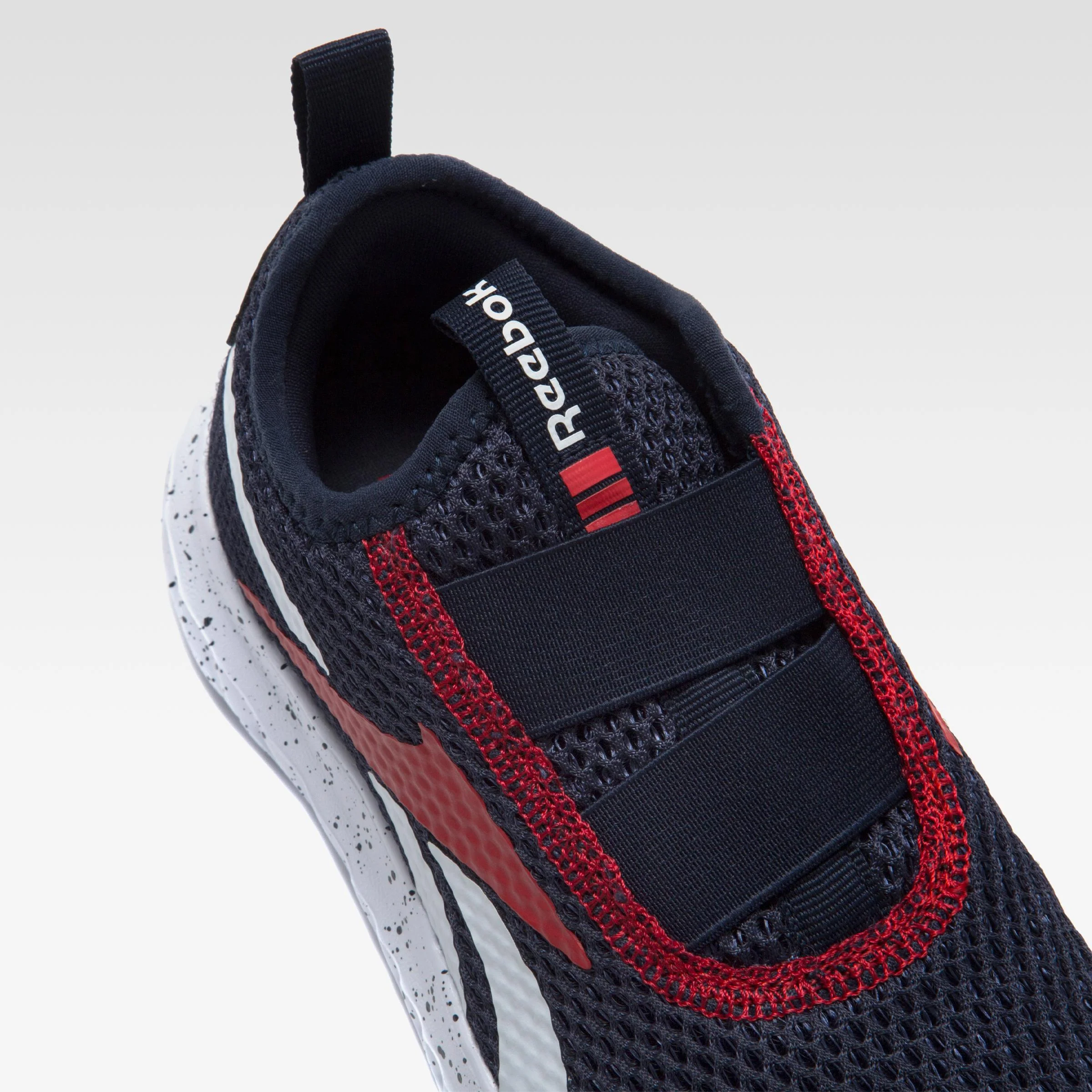 Reebok Footwear Kids Rush Runner Slip-On Shoes - Pre-School VECTORNAVY/GREY3/VECTORRED - Image 6