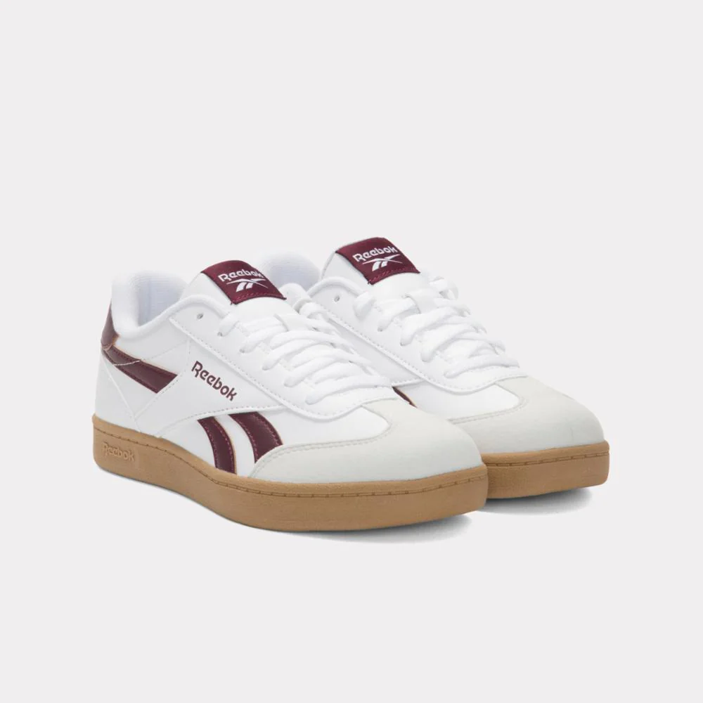 Reebok Footwear Kids Smash Edge Shoes – Grade School WHITE/BLACKCHERRY/SGUM1 - Image 3