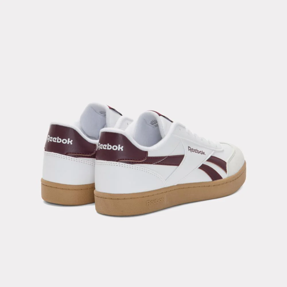 Reebok Footwear Kids Smash Edge Shoes – Grade School WHITE/BLACKCHERRY/SGUM1 - Image 4
