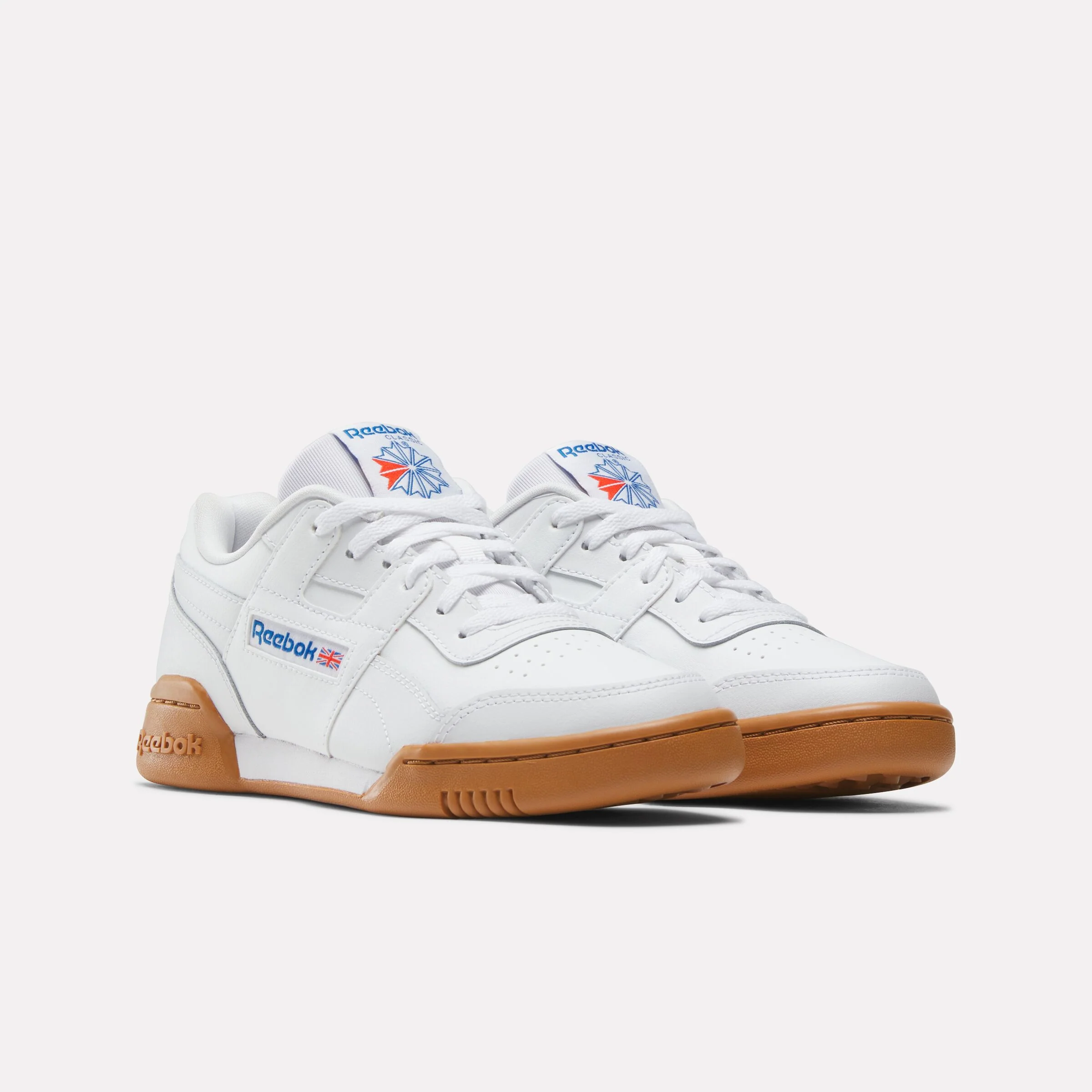 REEBOK FOOTWEAR KIDS Workout Plus Shoes - Grade School FTWRWHITE/VECTORBLUE/VECTORRED - Image 2