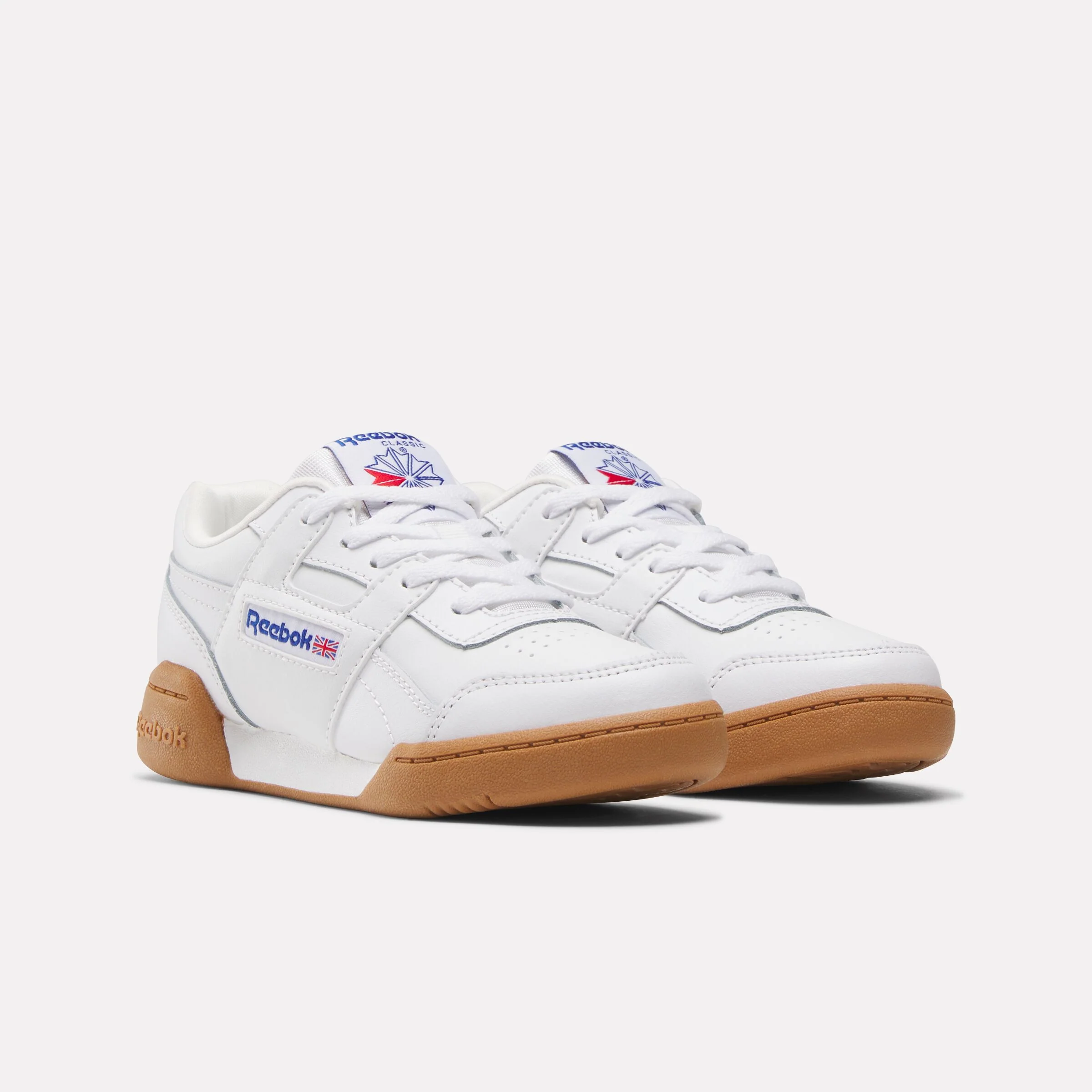 REEBOK FOOTWEAR KIDS Workout Plus Shoes - Pre-School FTWRWHITE/VECTORBLUE/VECTORRED - Image 2