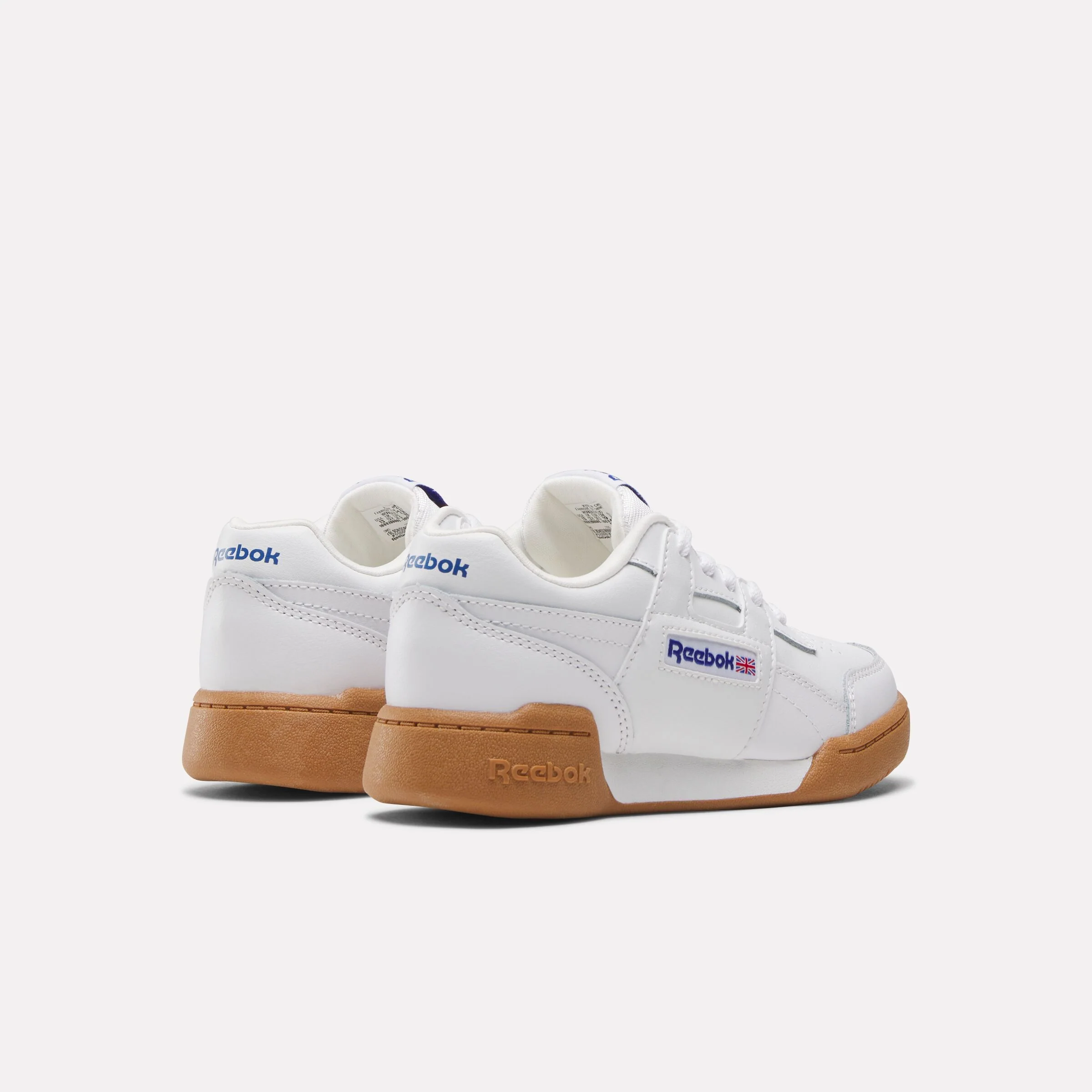 REEBOK FOOTWEAR KIDS Workout Plus Shoes - Pre-School FTWRWHITE/VECTORBLUE/VECTORRED - Image 3