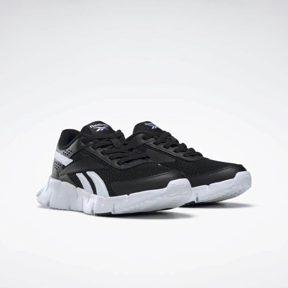 Reebok Footwear Kids Zig Dynamica 2 Shoes - Preschool CBLACK/FTWWHT/CBLACK - Image 3