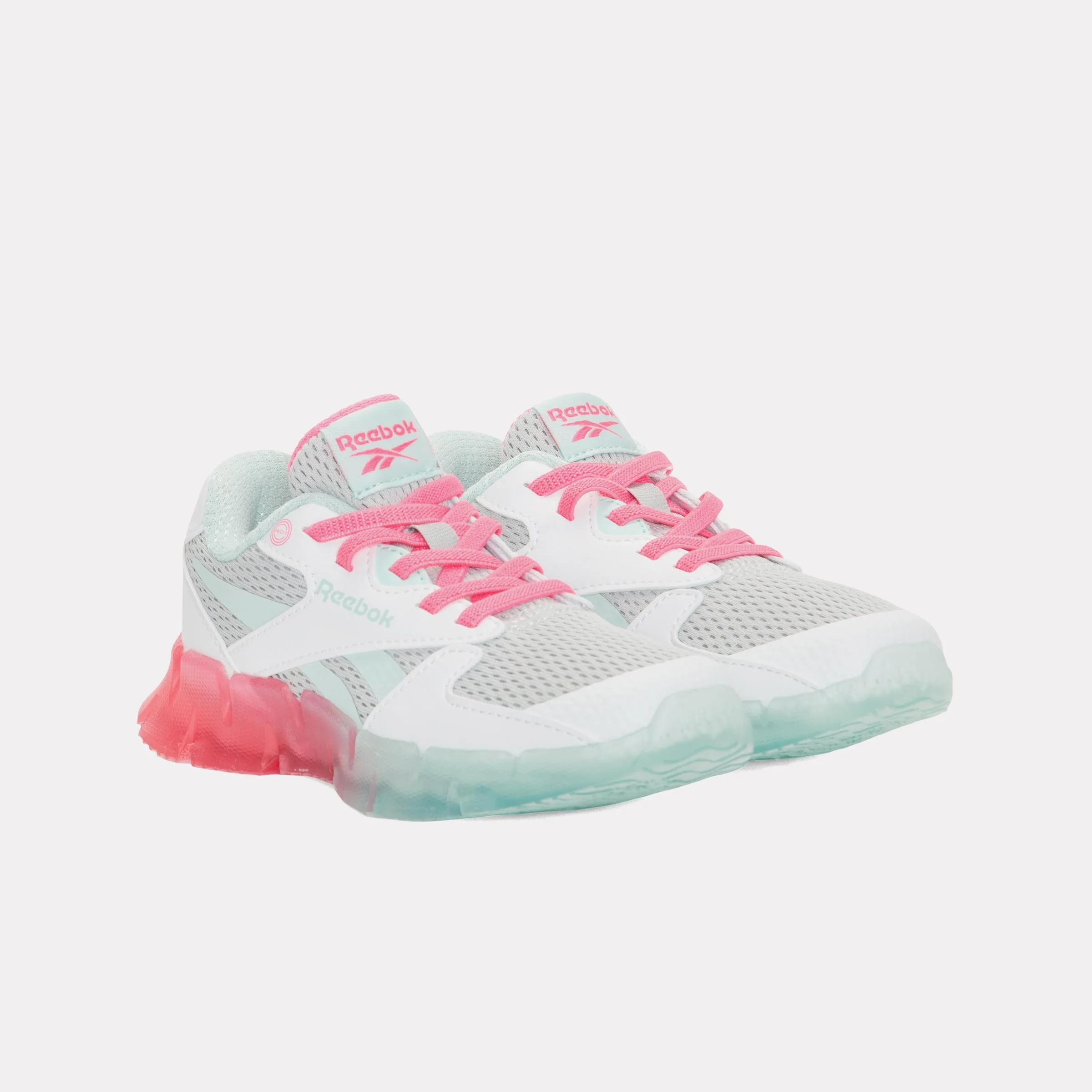 Reebok Footwear Kids Zig N Glow 2 Shoes – Pre-School GREY1/FTWRWHITE/ATOMICPINK - Image 2