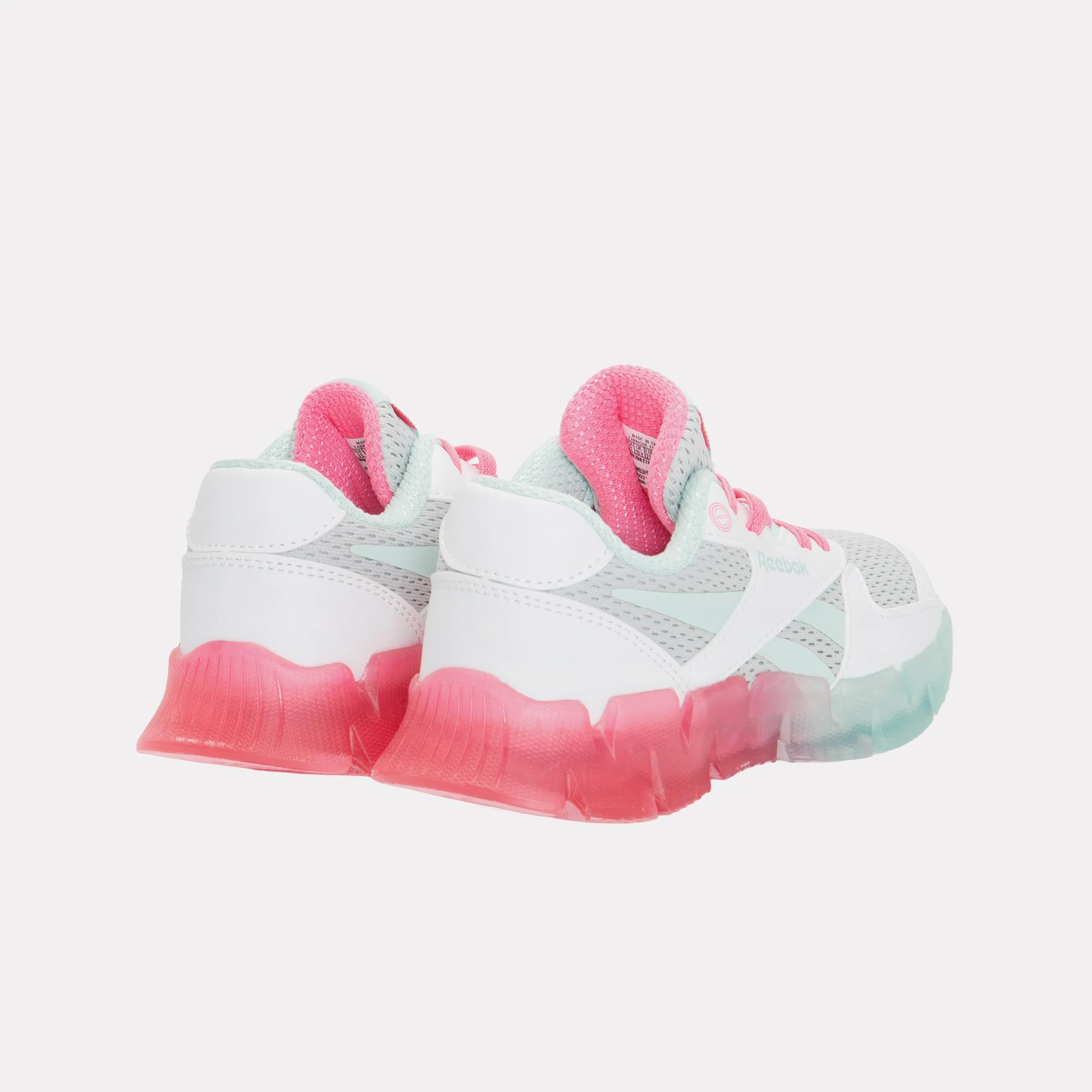 Reebok Footwear Kids Zig N Glow 2 Shoes – Pre-School GREY1/FTWRWHITE/ATOMICPINK - Image 3