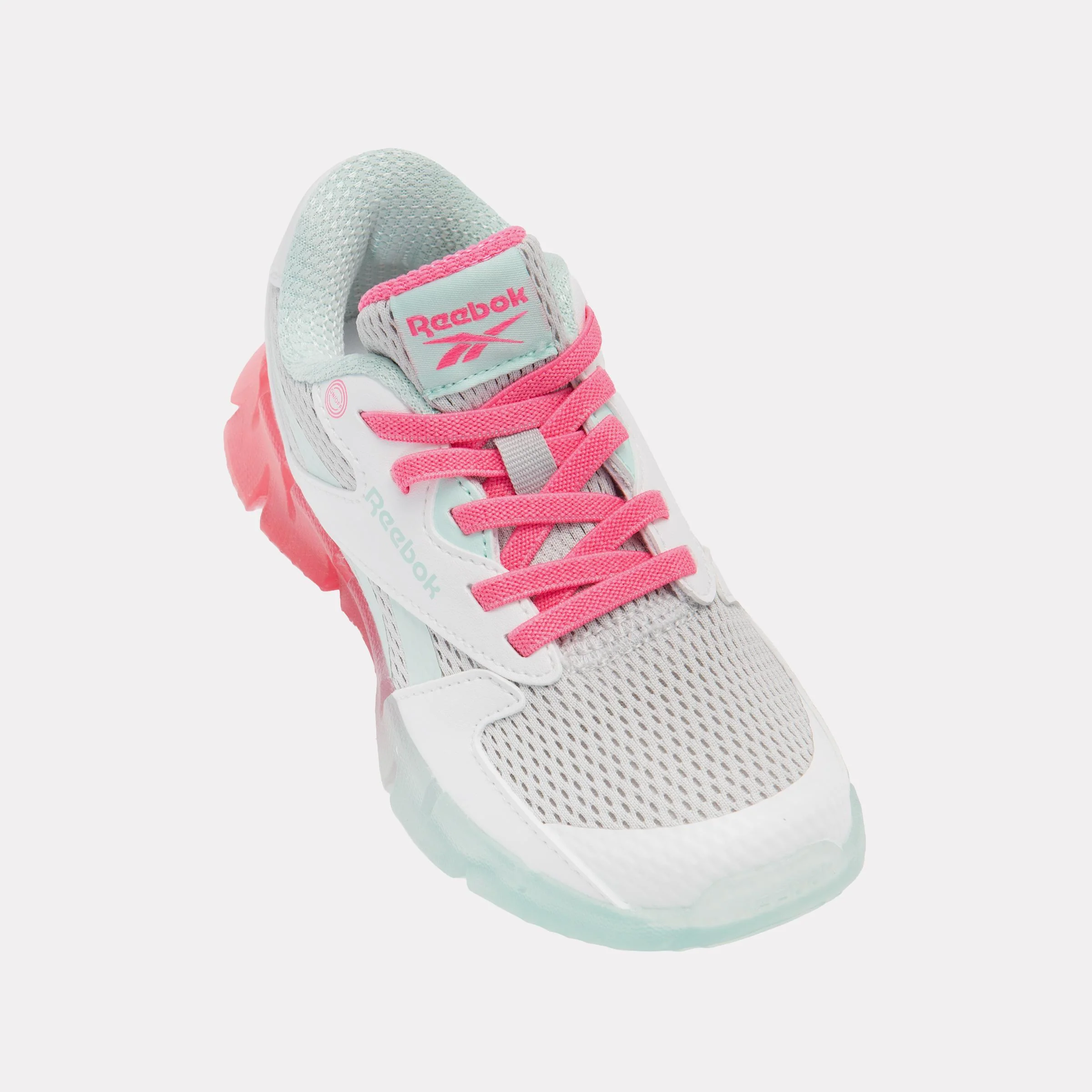 Reebok Footwear Kids Zig N Glow 2 Shoes – Pre-School GREY1/FTWRWHITE/ATOMICPINK - Image 6