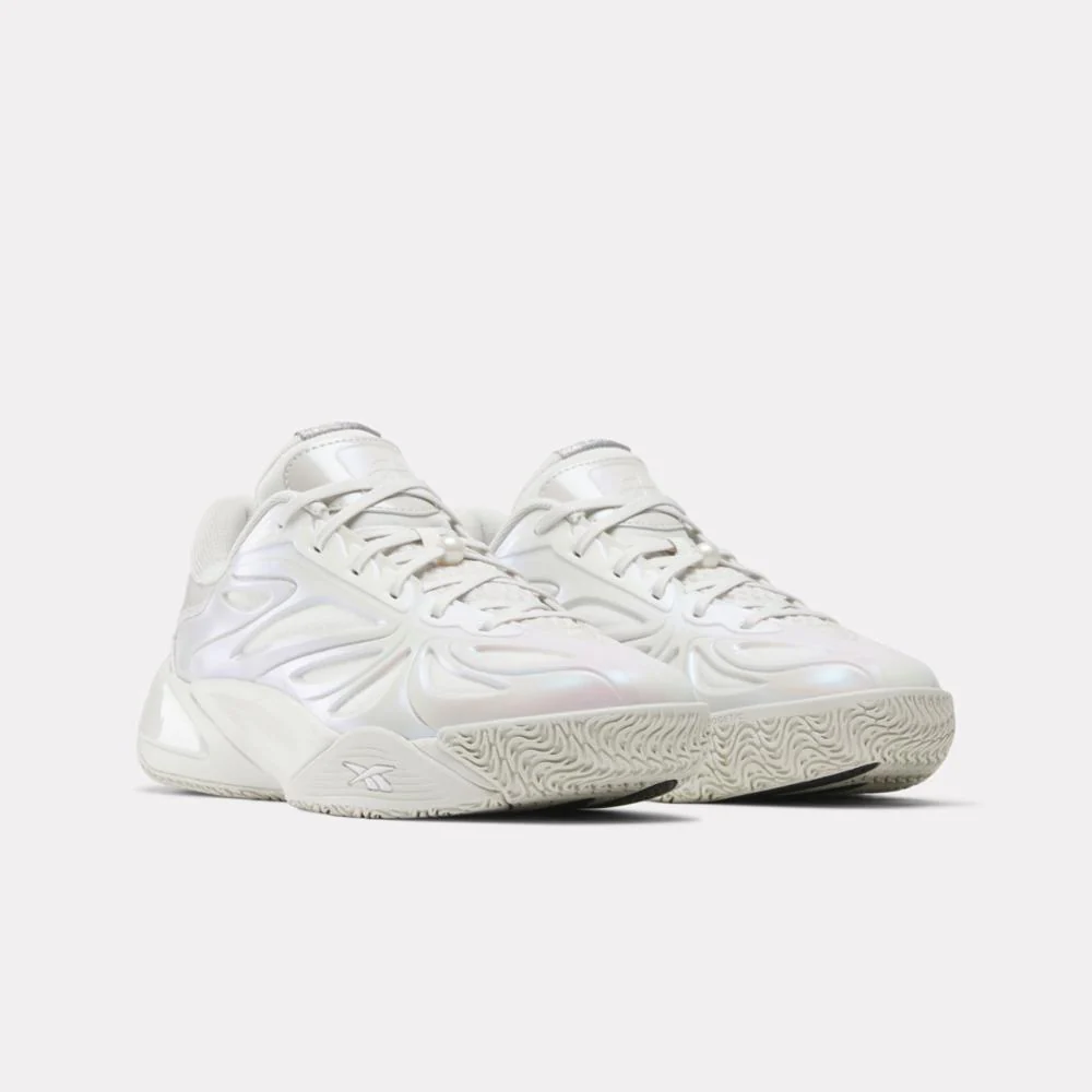 Reebok Footwear Men Angel Reese 1 Basketball Shoes GREY/GREY/WHITE - Image 4