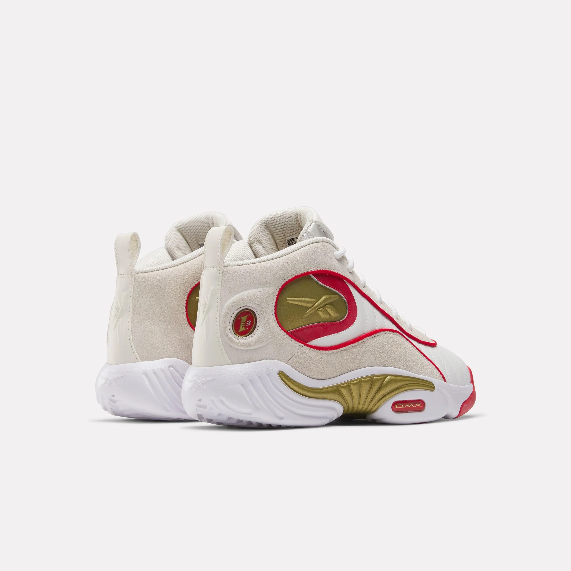 Reebok Footwear Men Answer III Basketball Shoes WHITE/VINTAGECHALK/VECTORRED - Image 4