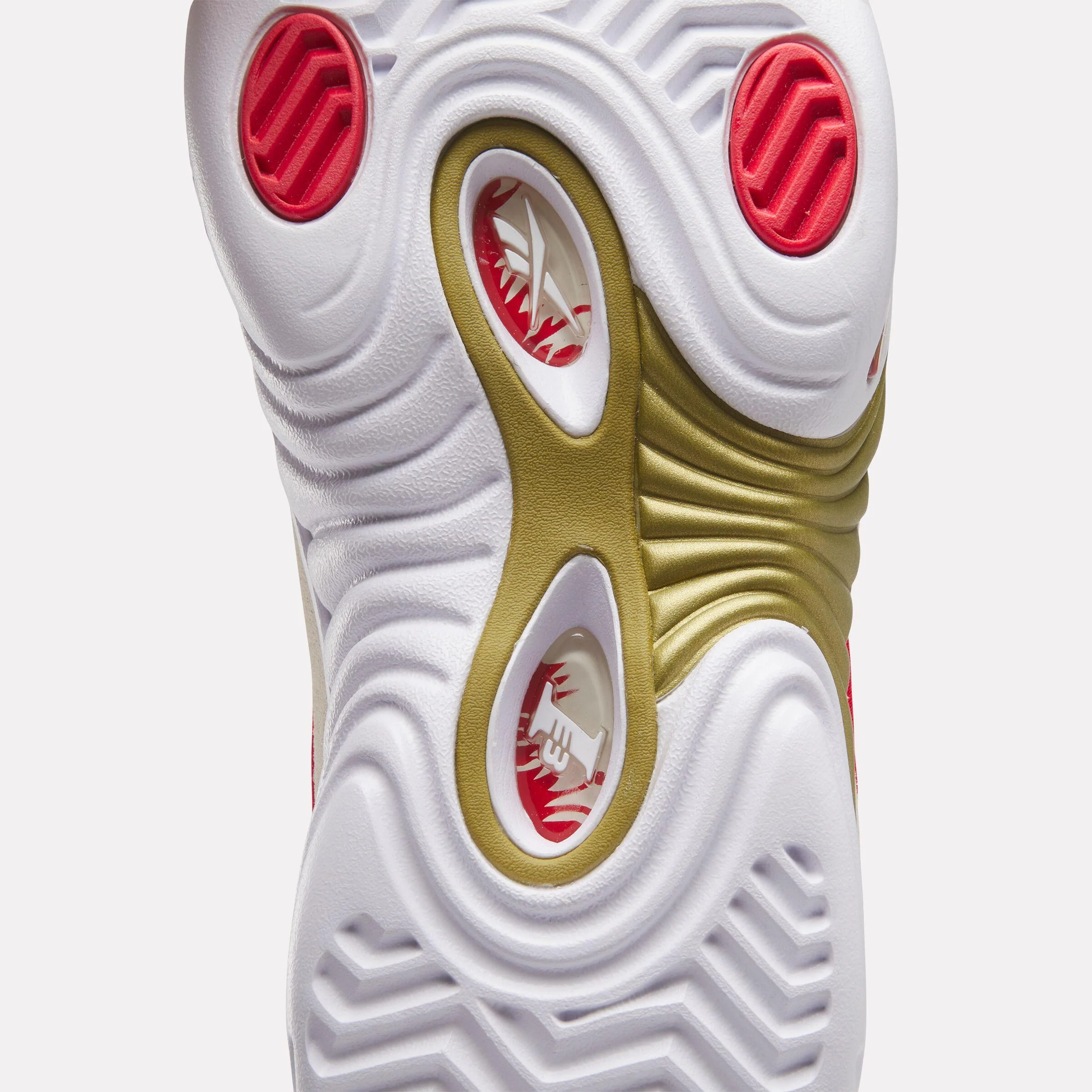 Reebok Footwear Men Answer III Basketball Shoes WHITE/VINTAGECHALK/VECTORRED - Image 8