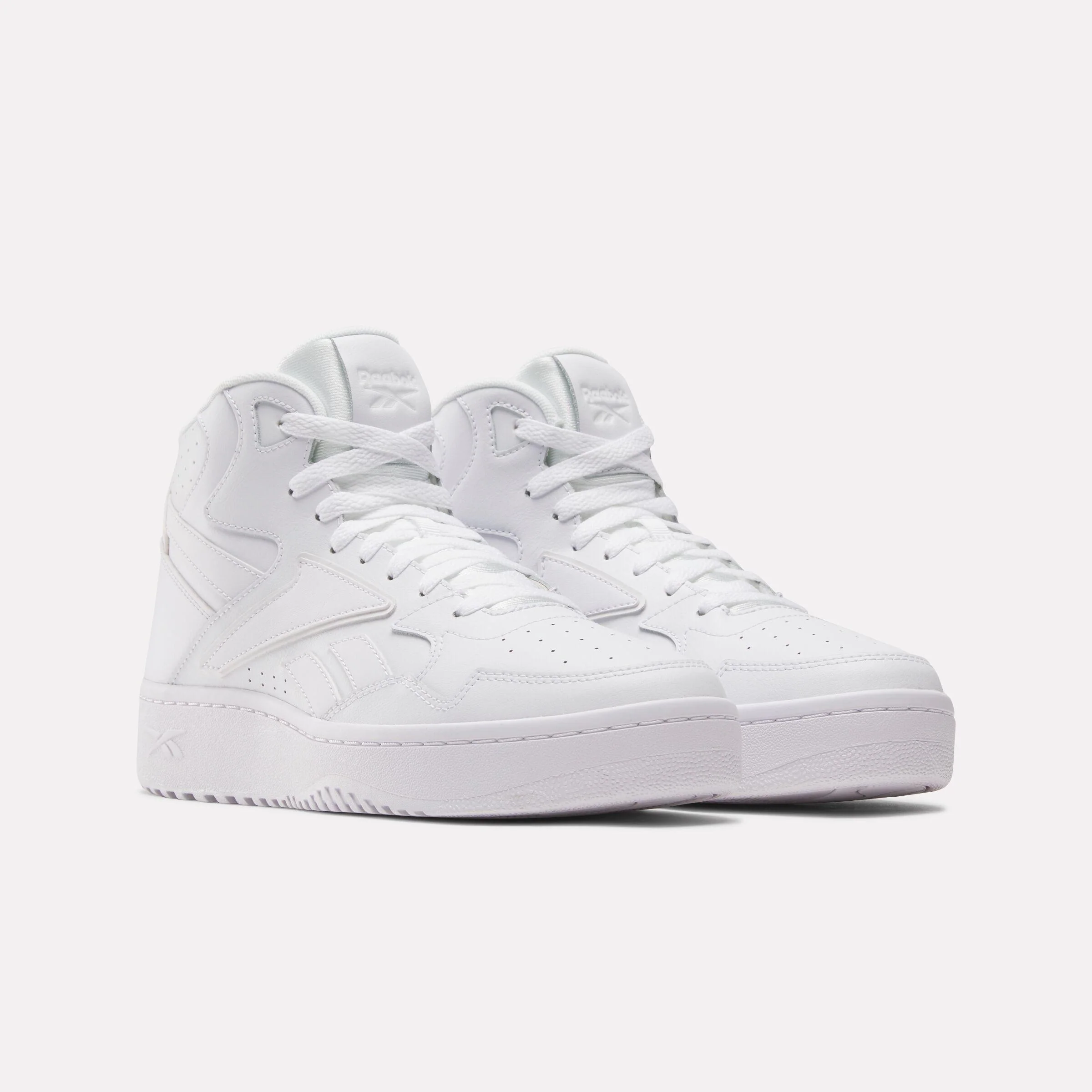 Reebok Footwear Men ATR Chill Mid Basketball Shoes WHITE/WHITE/WHITE - Image 2
