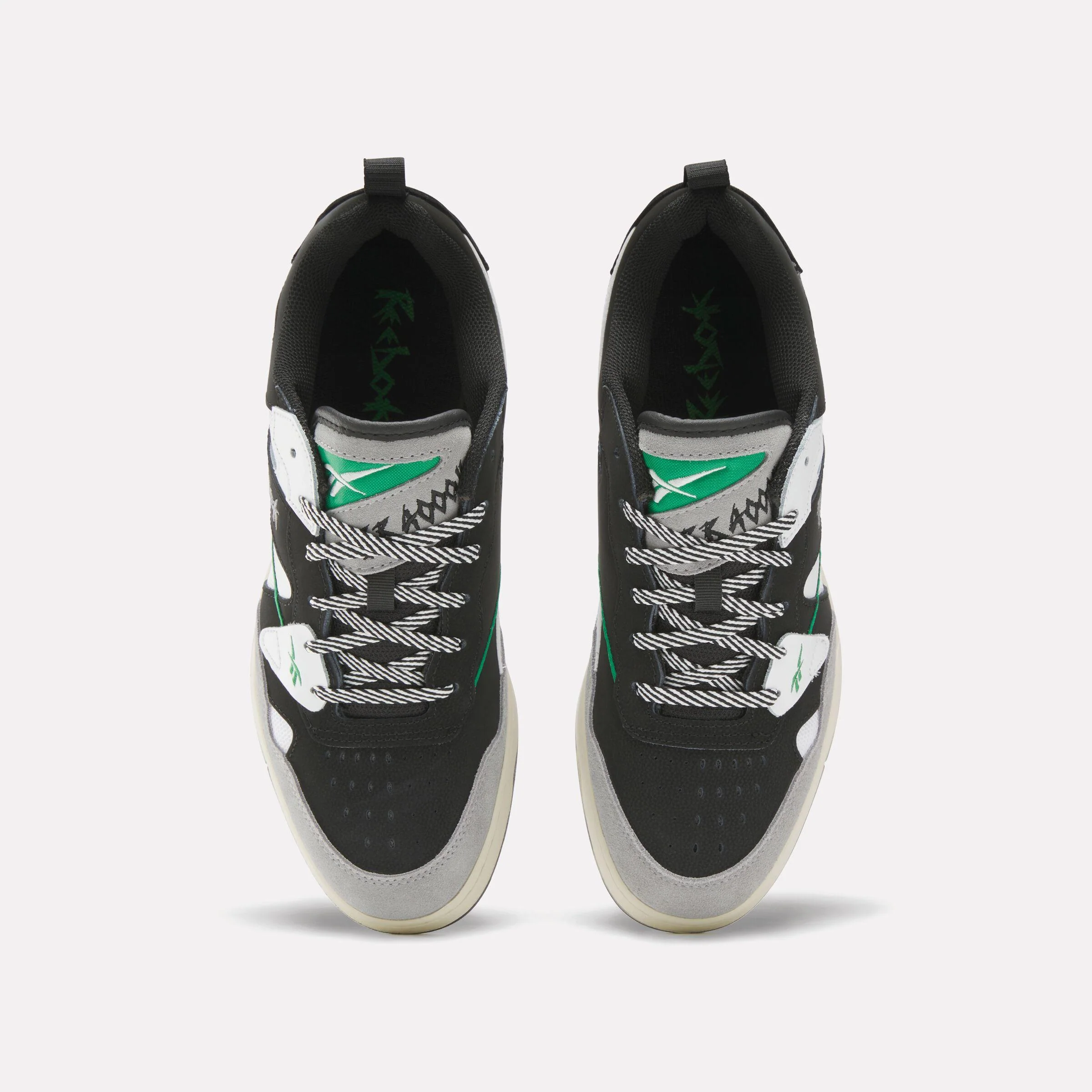 Reebok Footwear Men BB 4000 II ‘96 Basketball Shoes BLACK/WHITE/GLENGREEN - Image 5