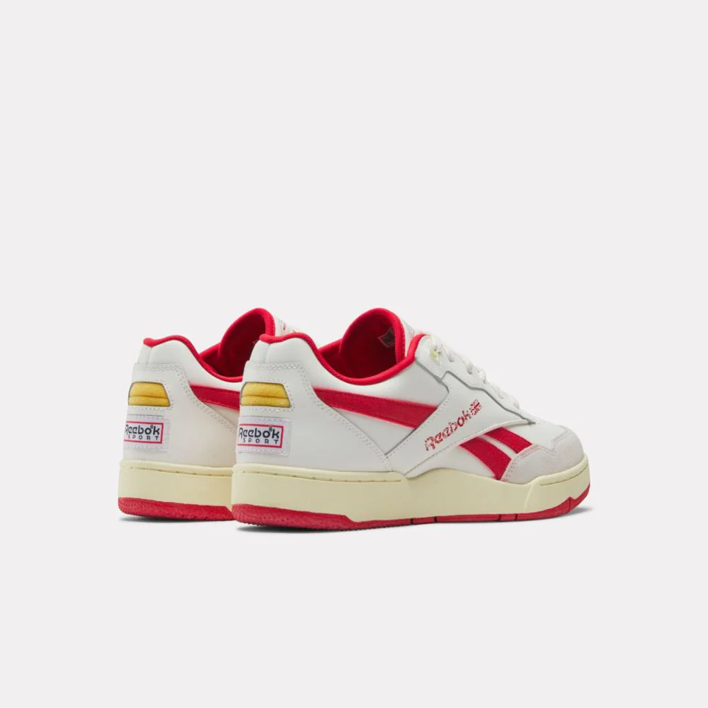 Reebok Footwear Men BB 4000 II Basketball Shoes CHALK/WEATHEREDWHITE/VECTORRED - Image 3