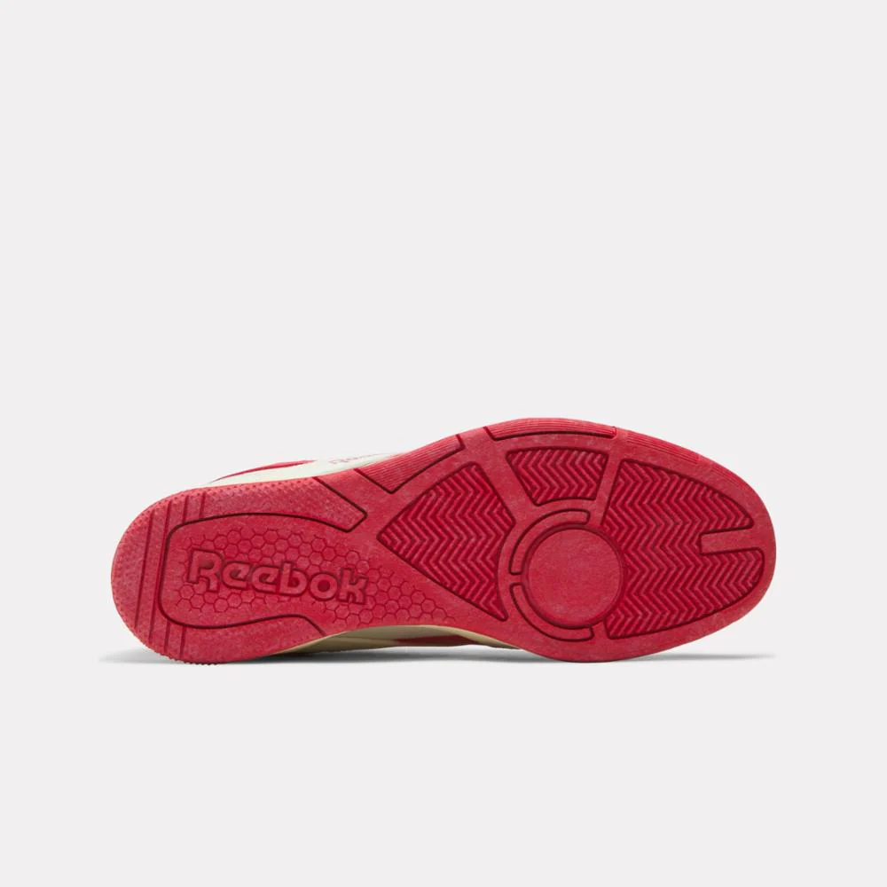 Reebok Footwear Men BB 4000 II Basketball Shoes CHALK/WEATHEREDWHITE/VECTORRED - Image 4