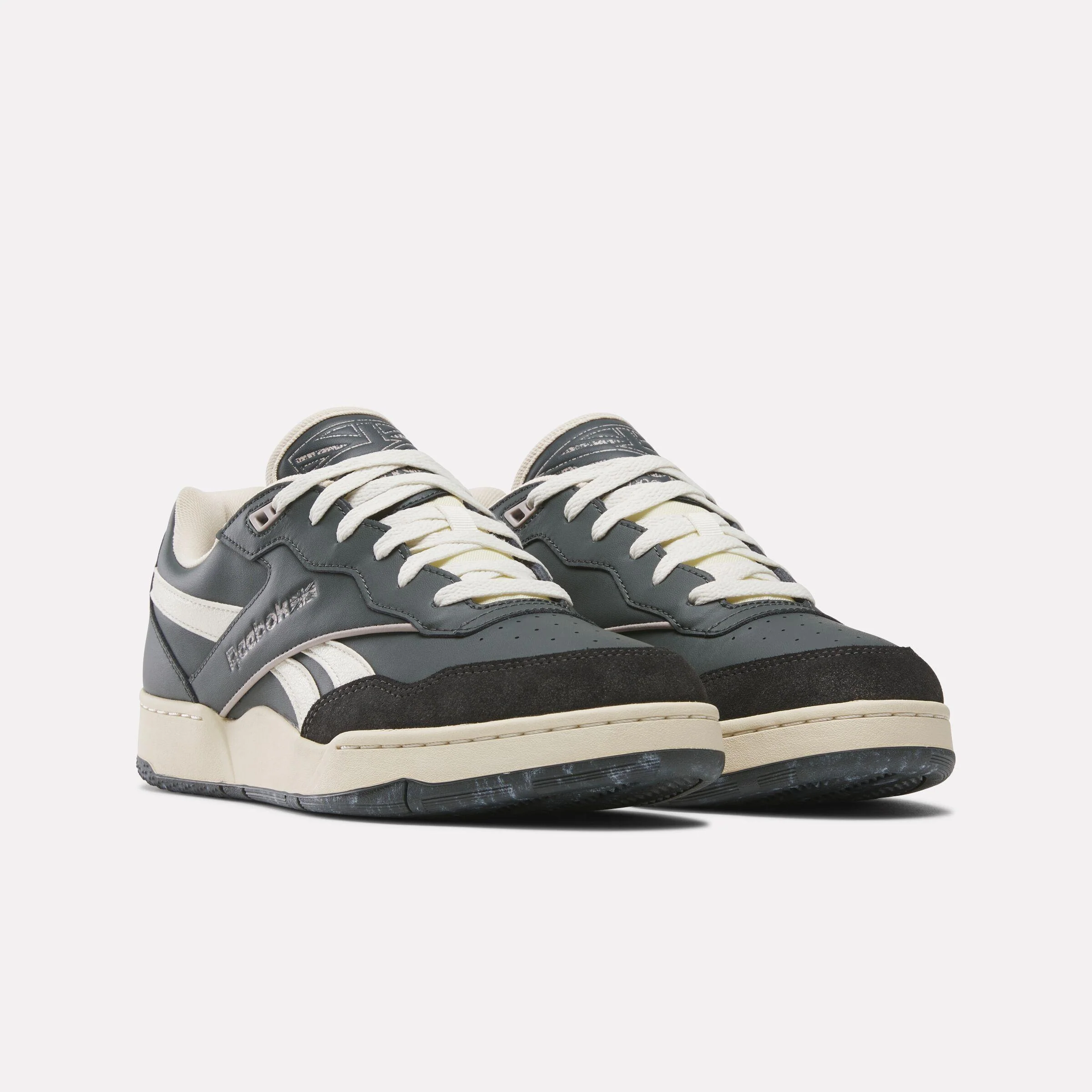 Reebok Footwear Men BB 4000 II Basketball Shoes GREY/VINTAGE CHALK/HAZY GREY - Image 2