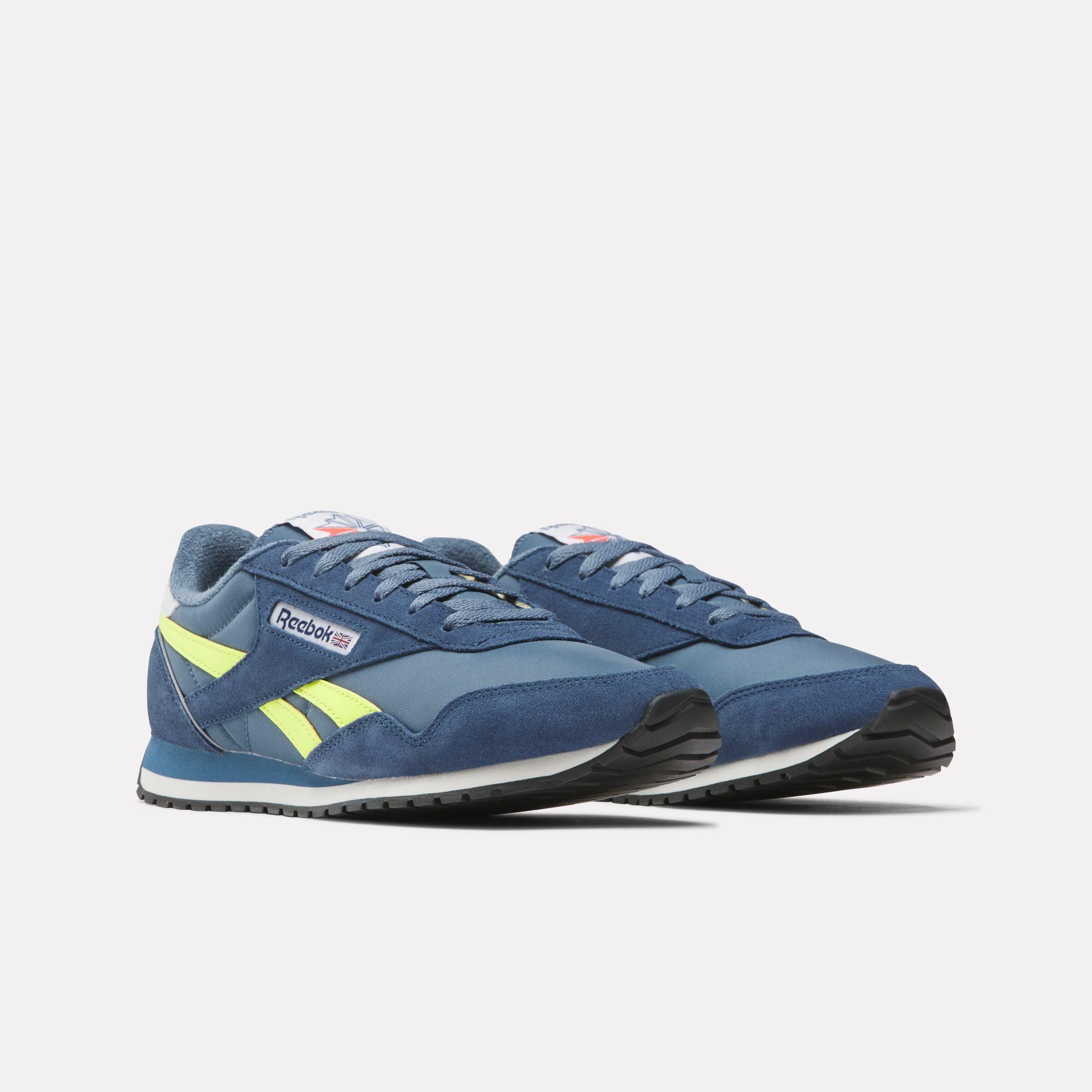 Reebok Footwear Men Classic AZ Shoes SHADOW/BATIK BLUE/SOLAR ACID Y - Image 2
