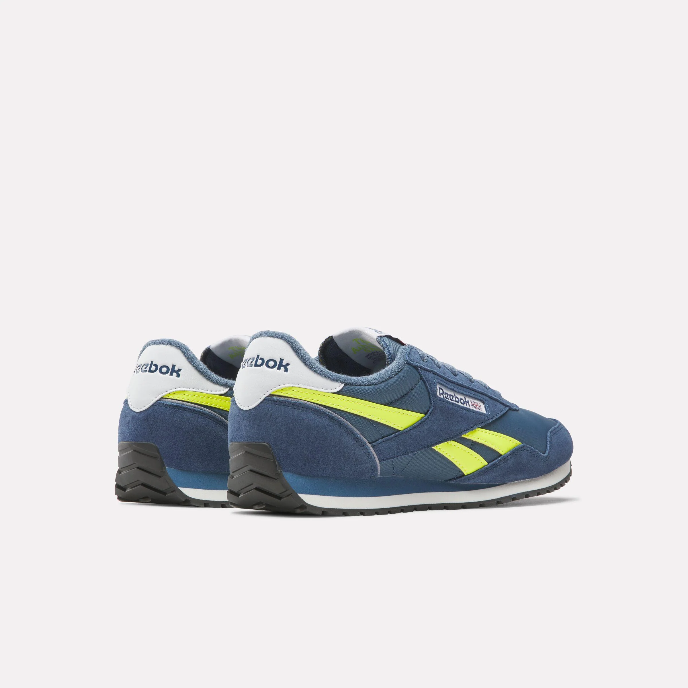 Reebok Footwear Men Classic AZ Shoes SHADOW/BATIK BLUE/SOLAR ACID Y - Image 3