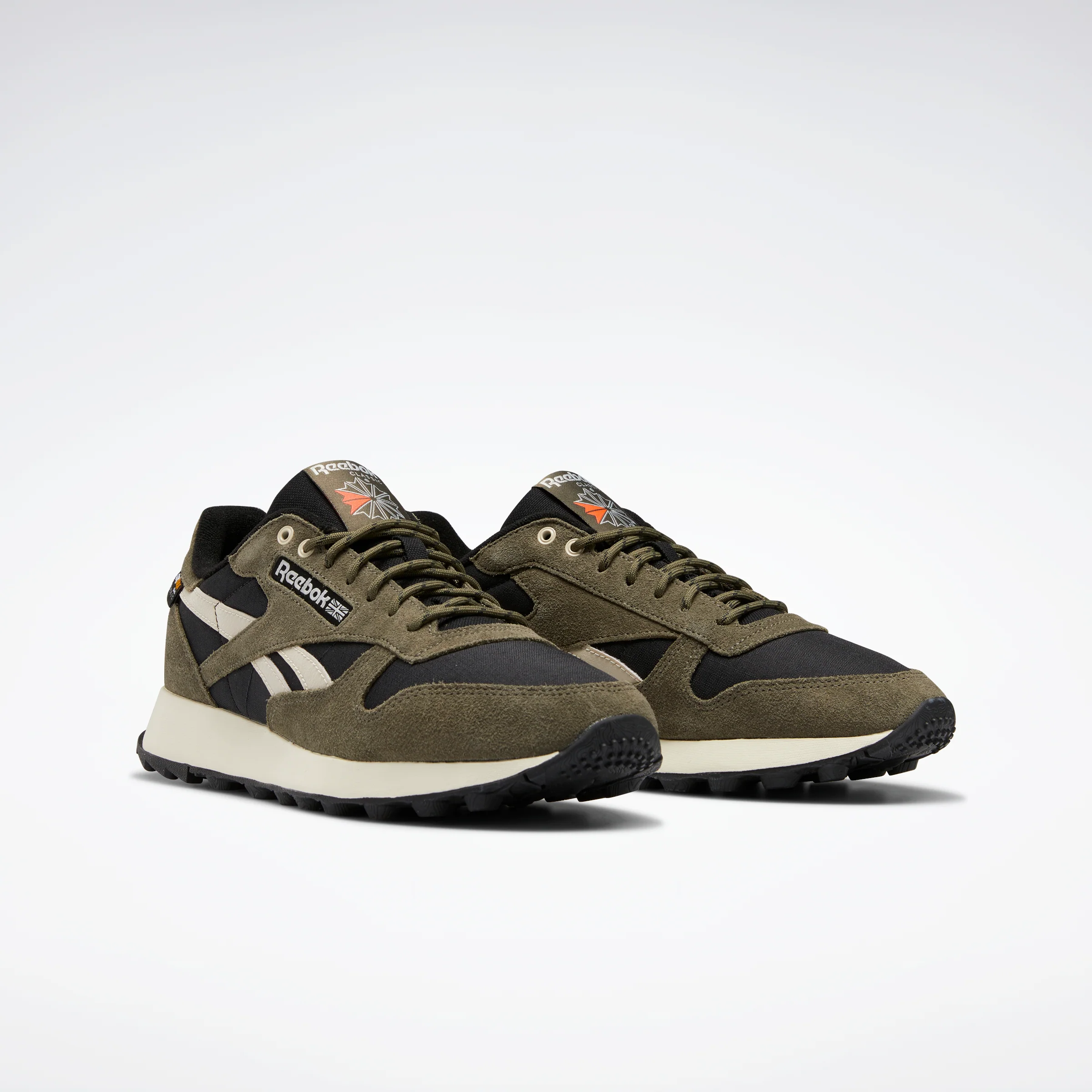 Reebok Footwear Men Classic Leather Shoes Cblack/Armgrn/Stucco - Image 3