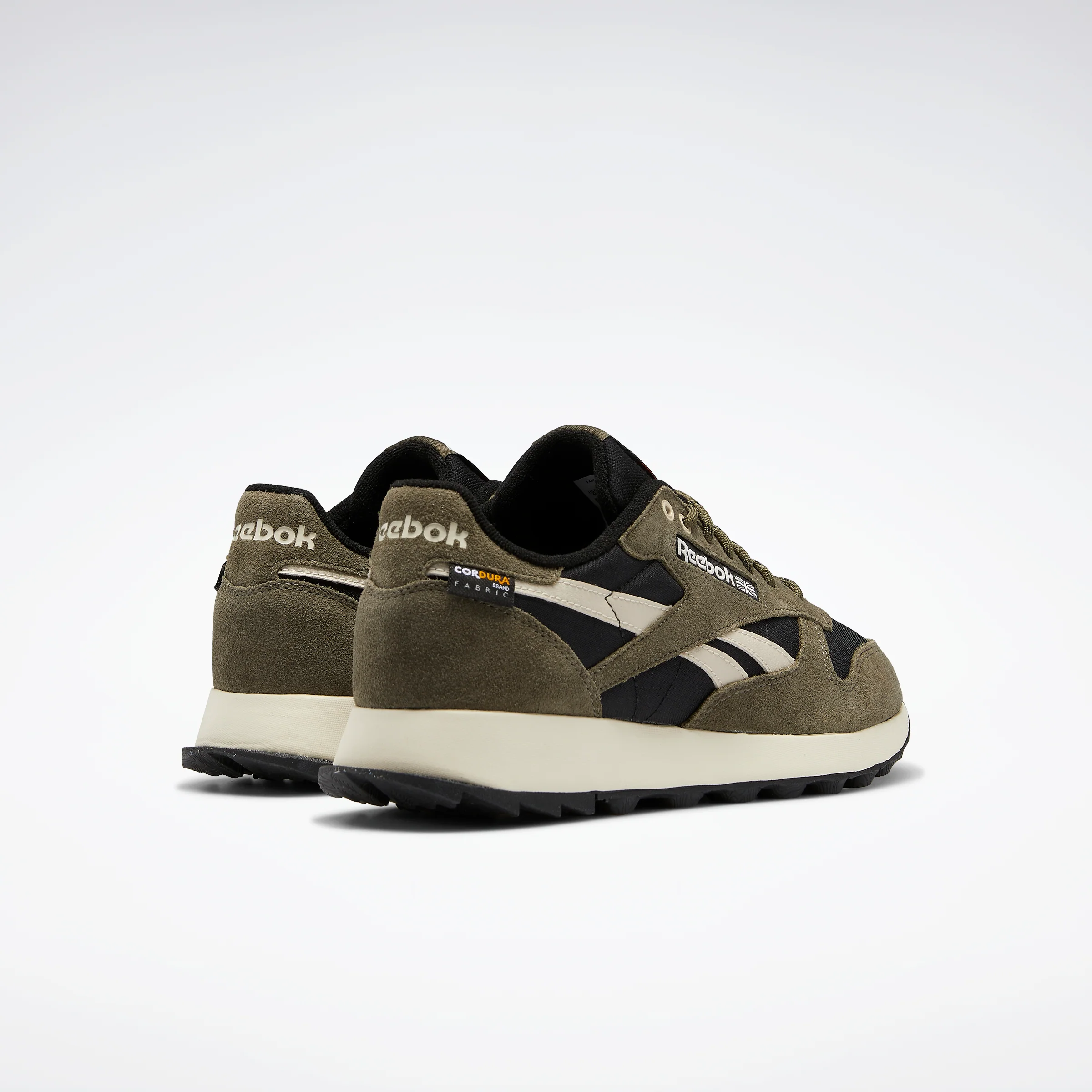 Reebok Footwear Men Classic Leather Shoes Cblack/Armgrn/Stucco - Image 4