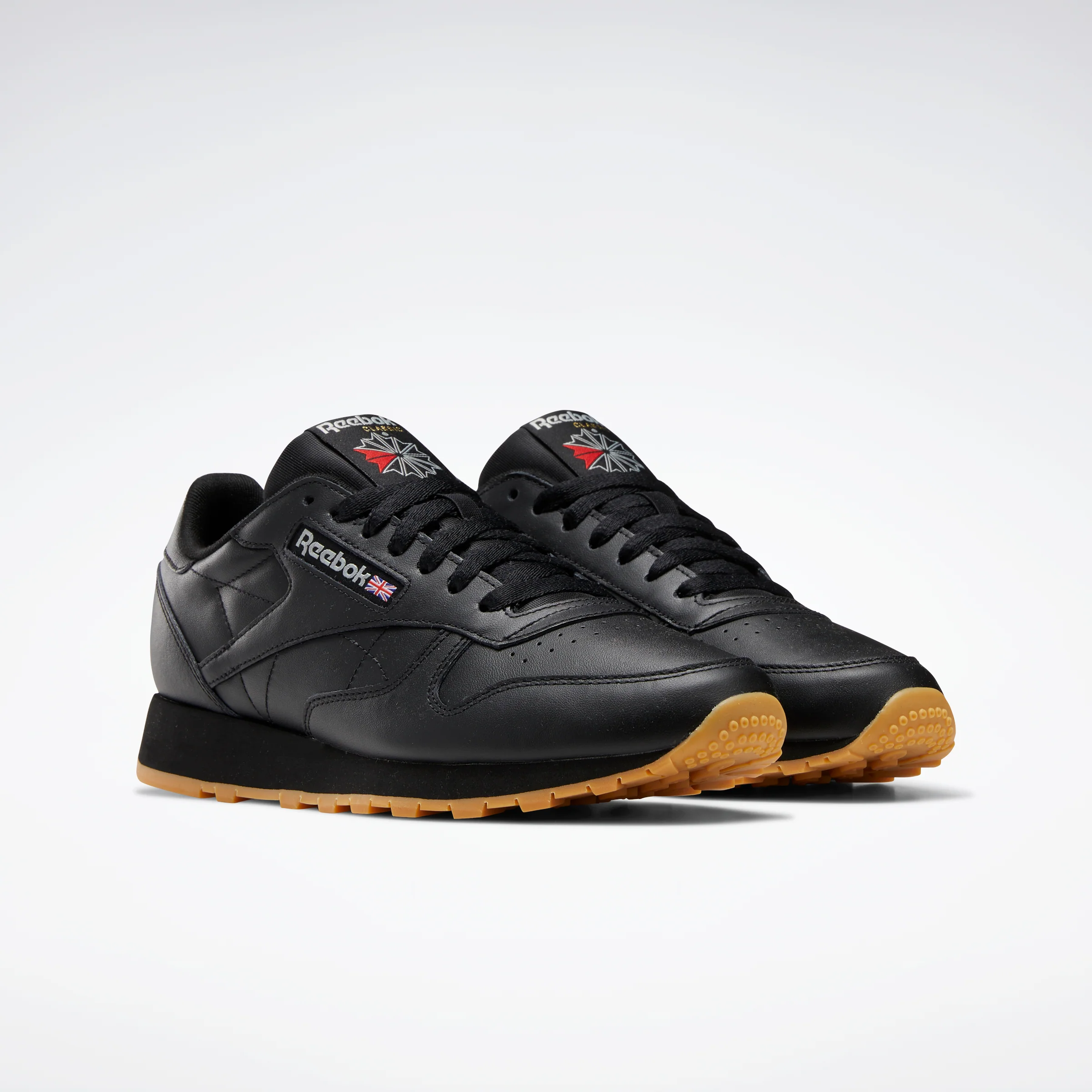 Reebok Footwear Men Classic Leather Shoes Cblack/Pugry5/Rbkg03 - Image 3