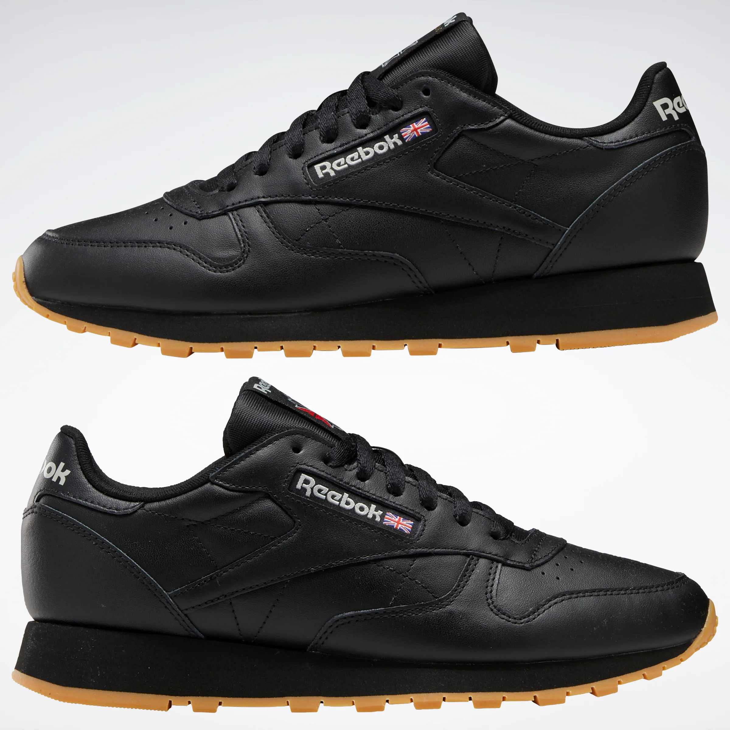 Reebok Footwear Men Classic Leather Shoes Cblack/Pugry5/Rbkg03 - Image 9