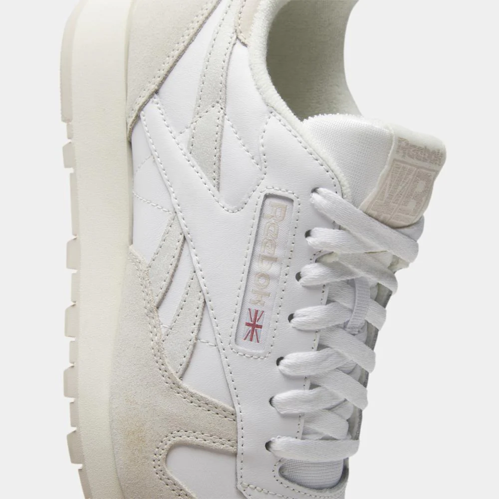 Reebok Footwear Men Classic Leather Shoes WHT/CHALK/STUCCO - Image 6