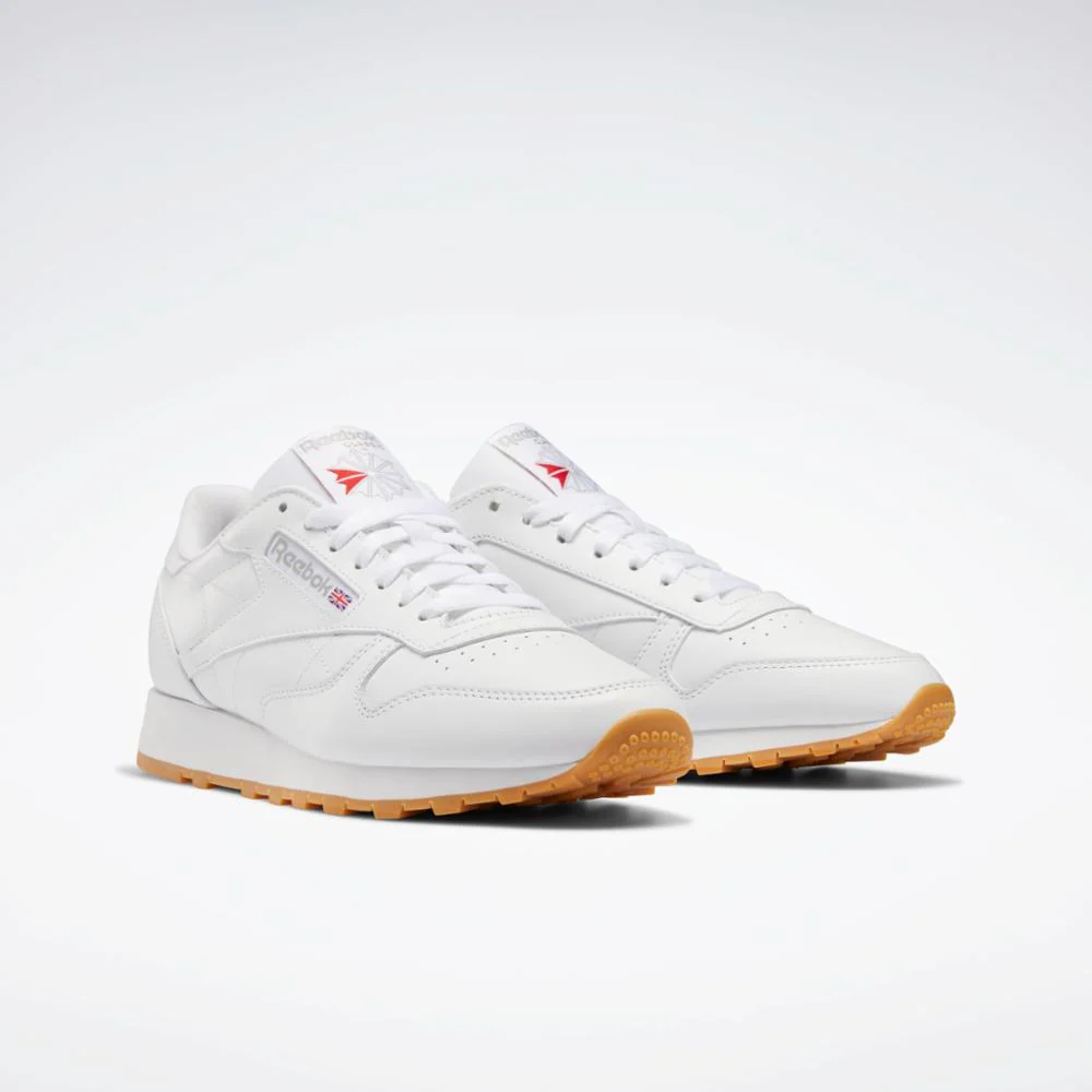 Reebok Footwear Men Classic Leather Shoes FTWR WHT/PURE GRY 3/REEBOK RUB - Image 2