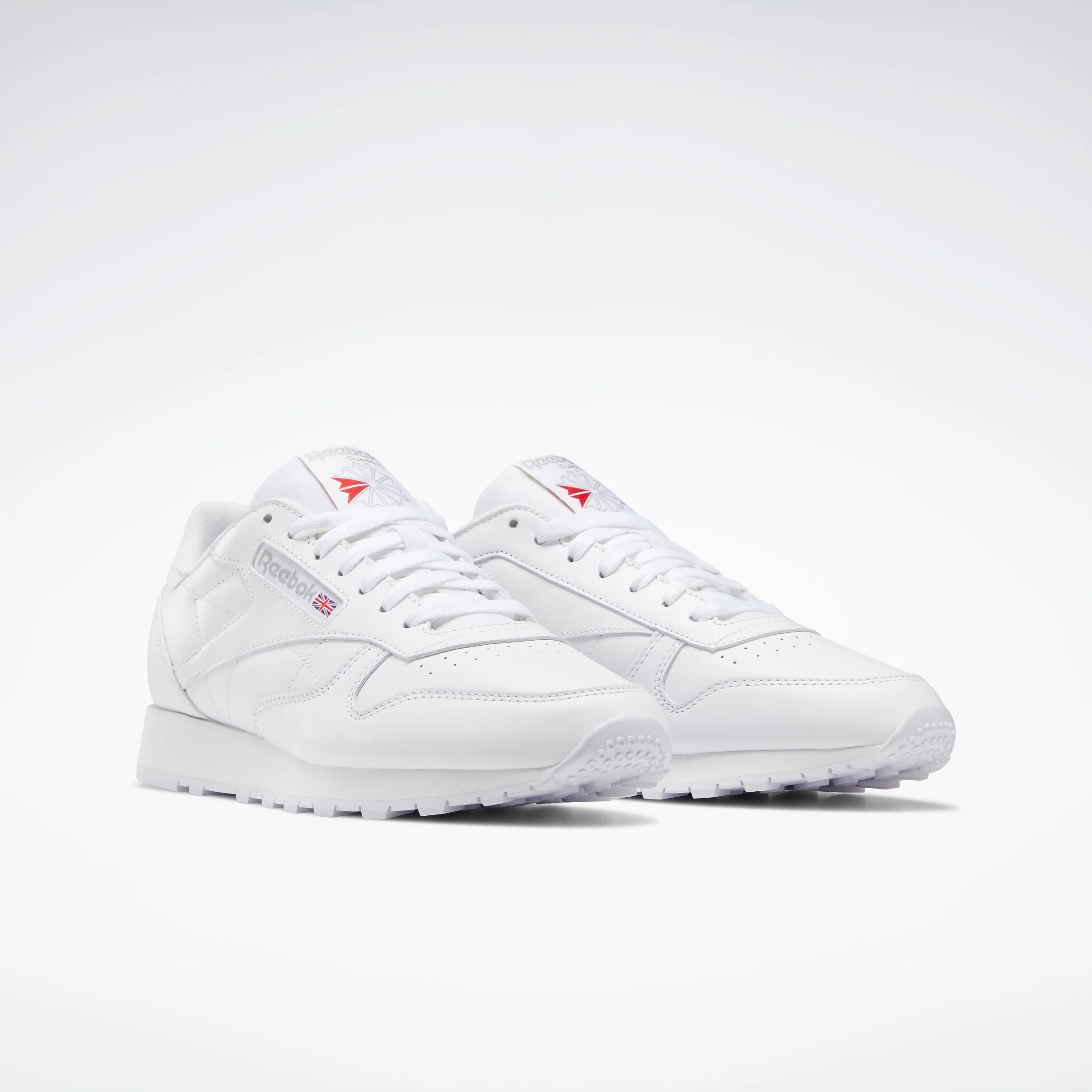 Reebok Footwear Men Classic Leather Shoes Ftwwht/Ftwwht/Pugry3 - Image 3