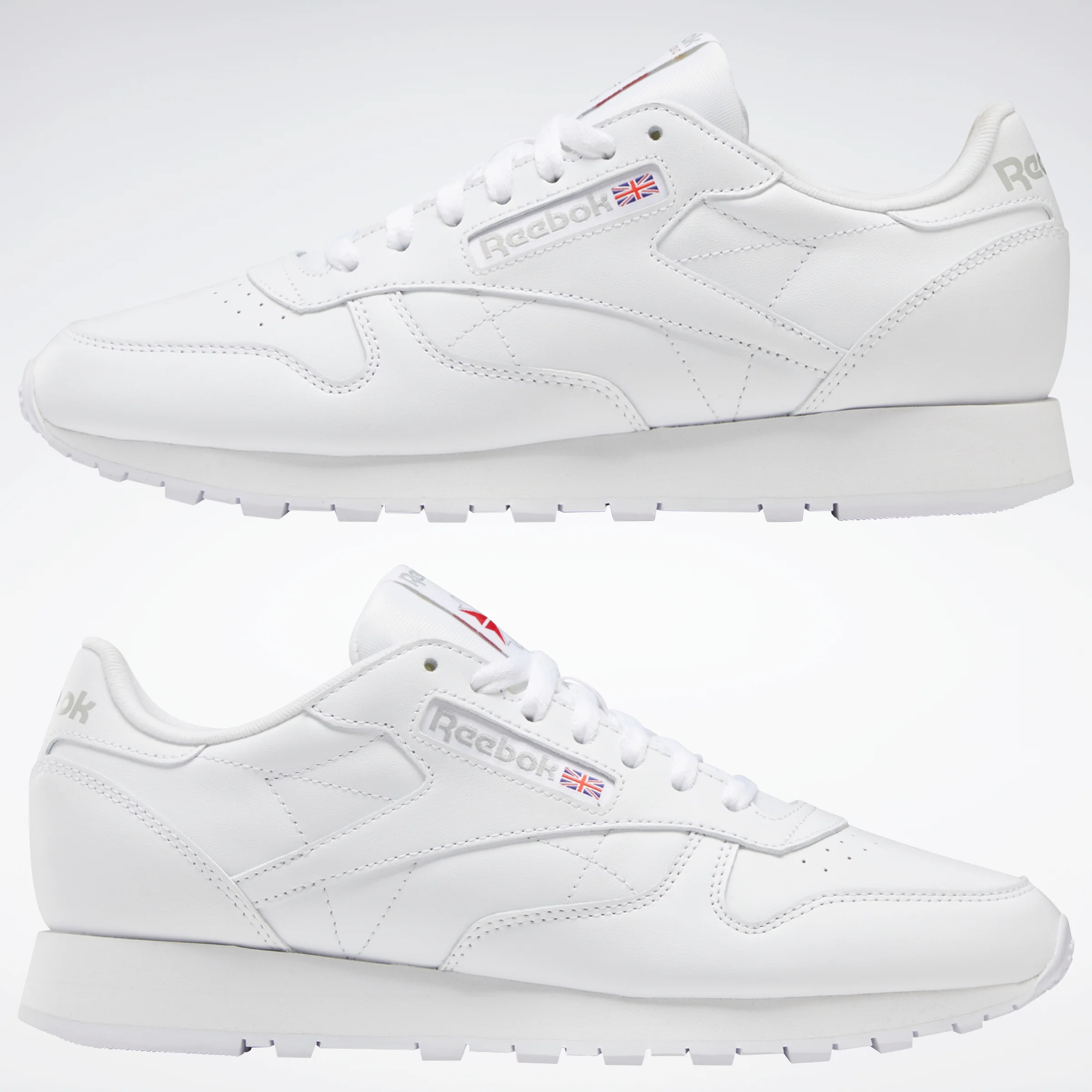 Reebok Footwear Men Classic Leather Shoes Ftwwht/Ftwwht/Pugry3 - Image 9