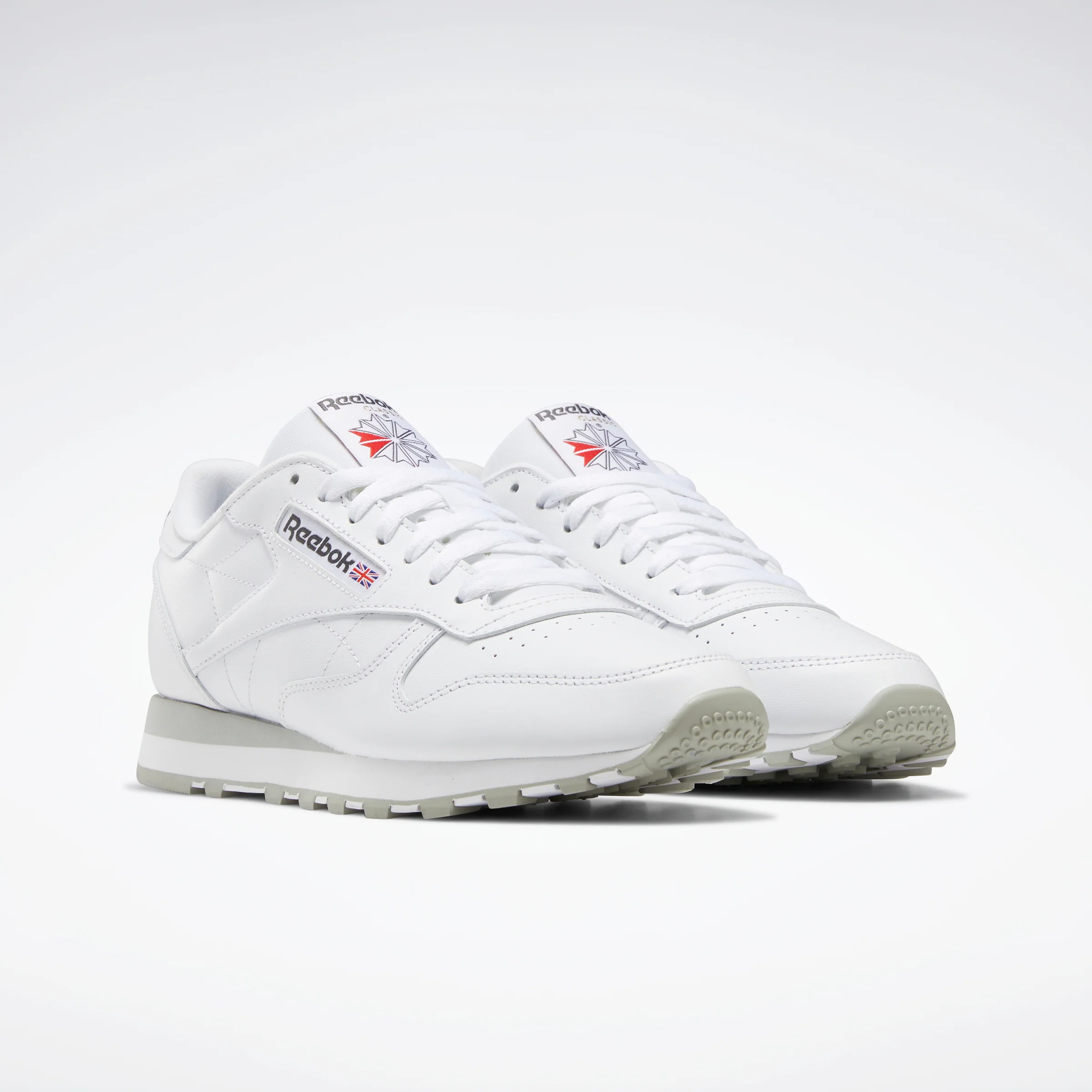Reebok Footwear Men Classic Leather Shoes Ftwwht/Pugry3/Purgry - Image 3