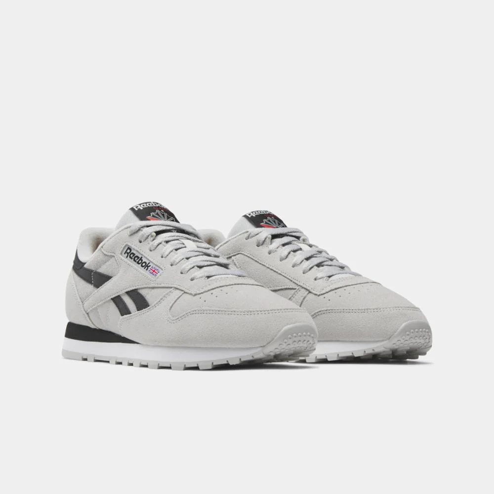 Reebok Footwear Men Classic Leather Shoes STEELY FOG /CORE BLK/RETRO GLD - Image 2
