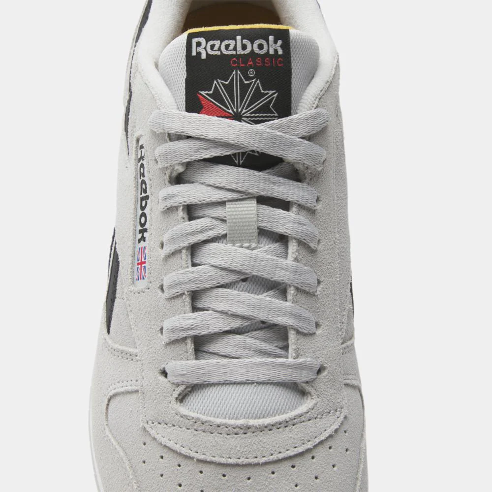 Reebok Footwear Men Classic Leather Shoes STEELY FOG /CORE BLK/RETRO GLD - Image 6