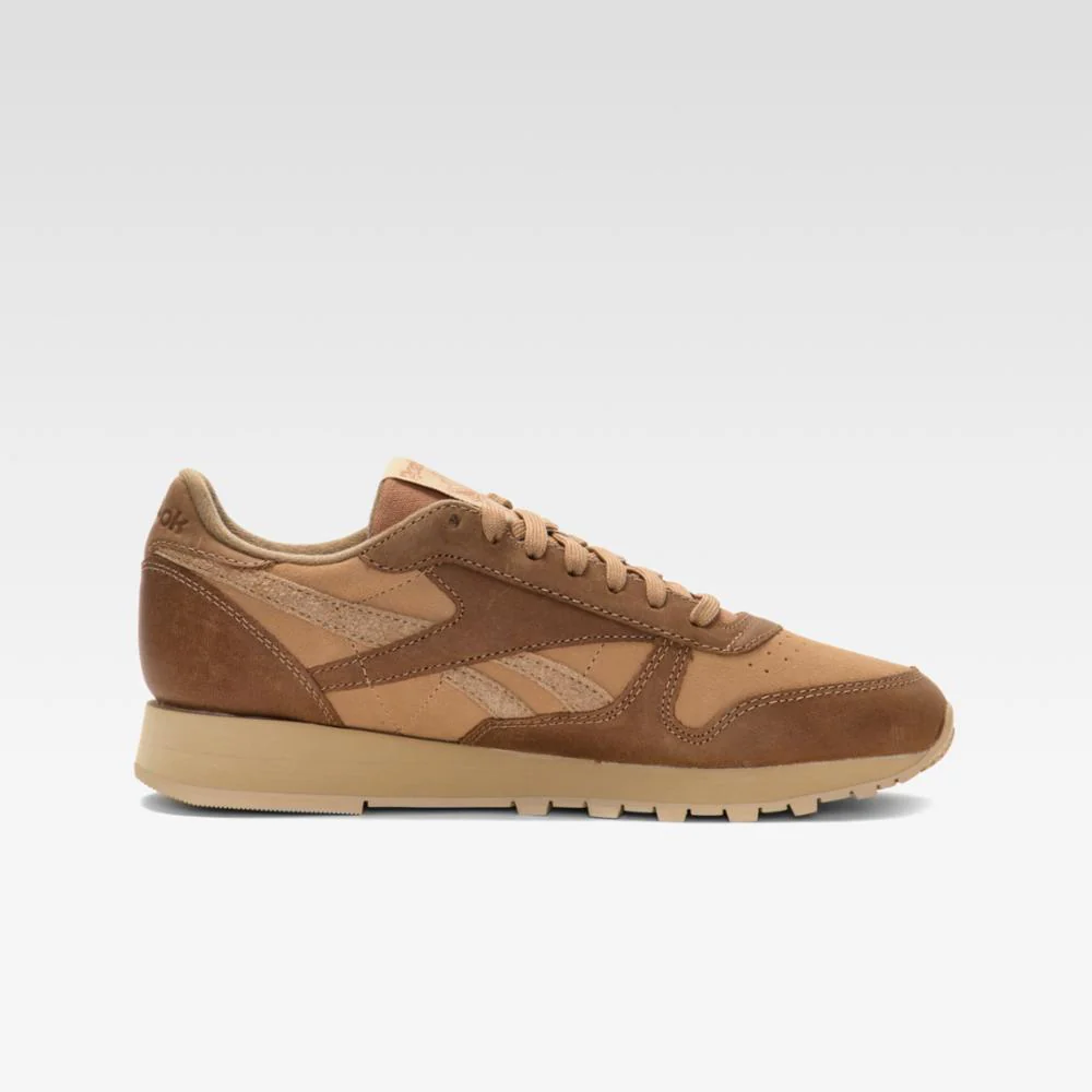 Reebok Footwear Men Classic Leather Shoes TAUPE/BEIGE/STONE GREY - Image 2