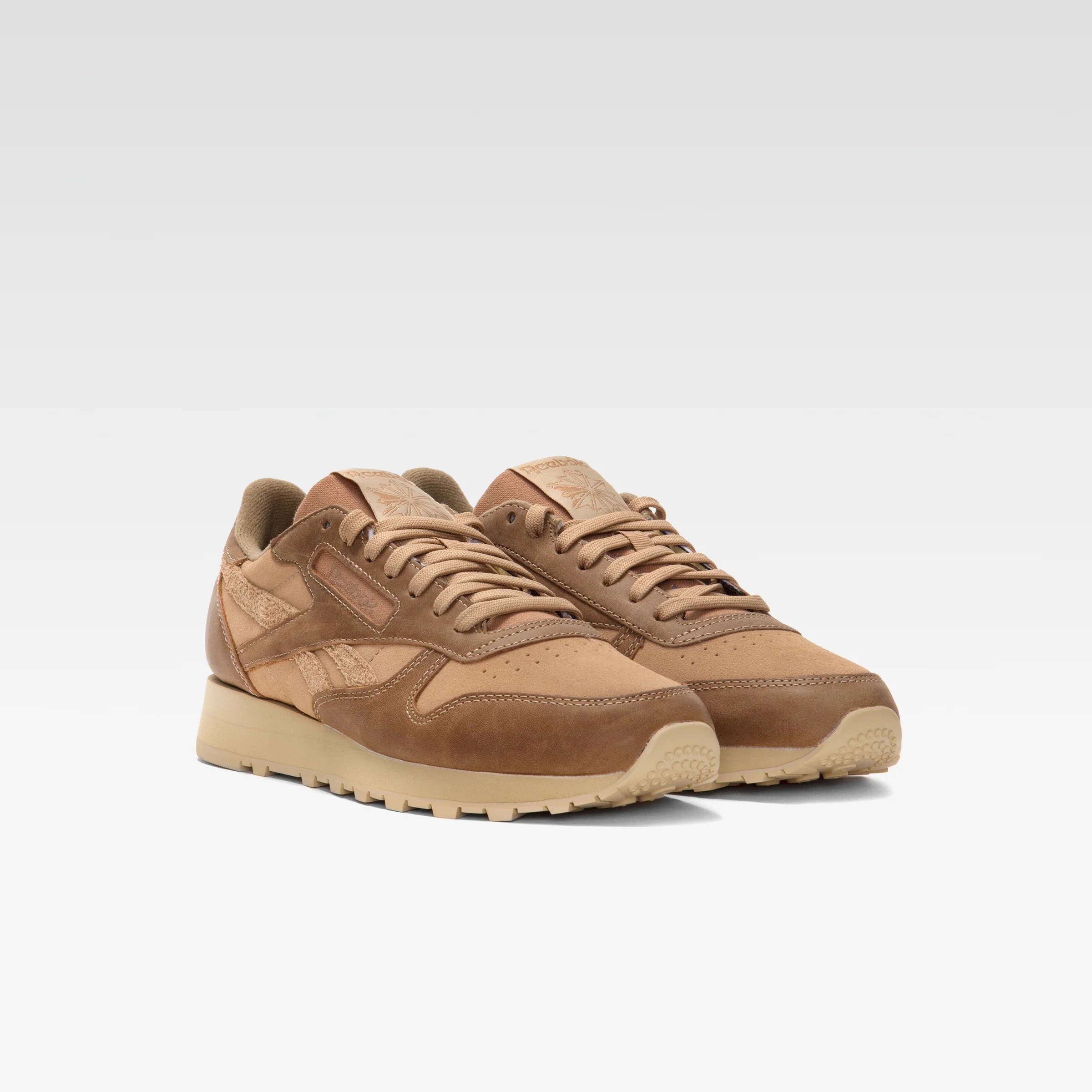 Reebok Footwear Men Classic Leather Shoes TAUPE/BEIGE/STONE GREY - Image 3