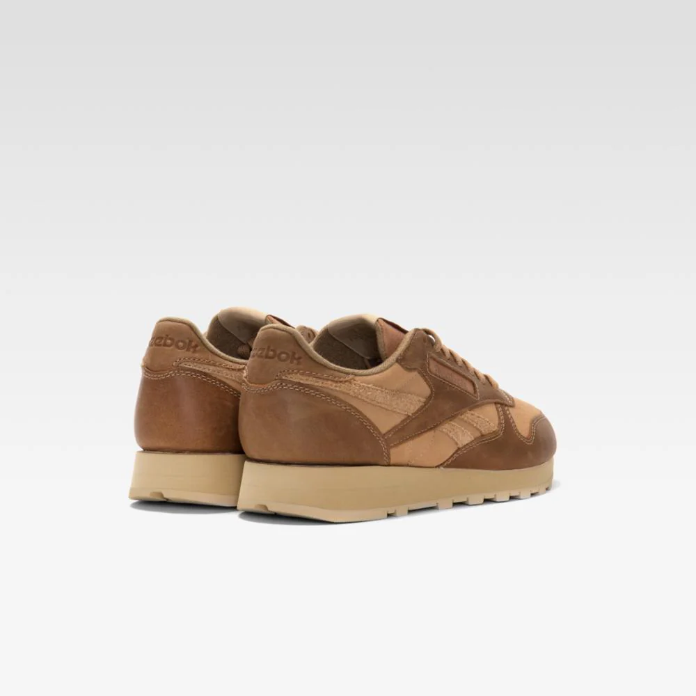 Reebok Footwear Men Classic Leather Shoes TAUPE/BEIGE/STONE GREY - Image 4