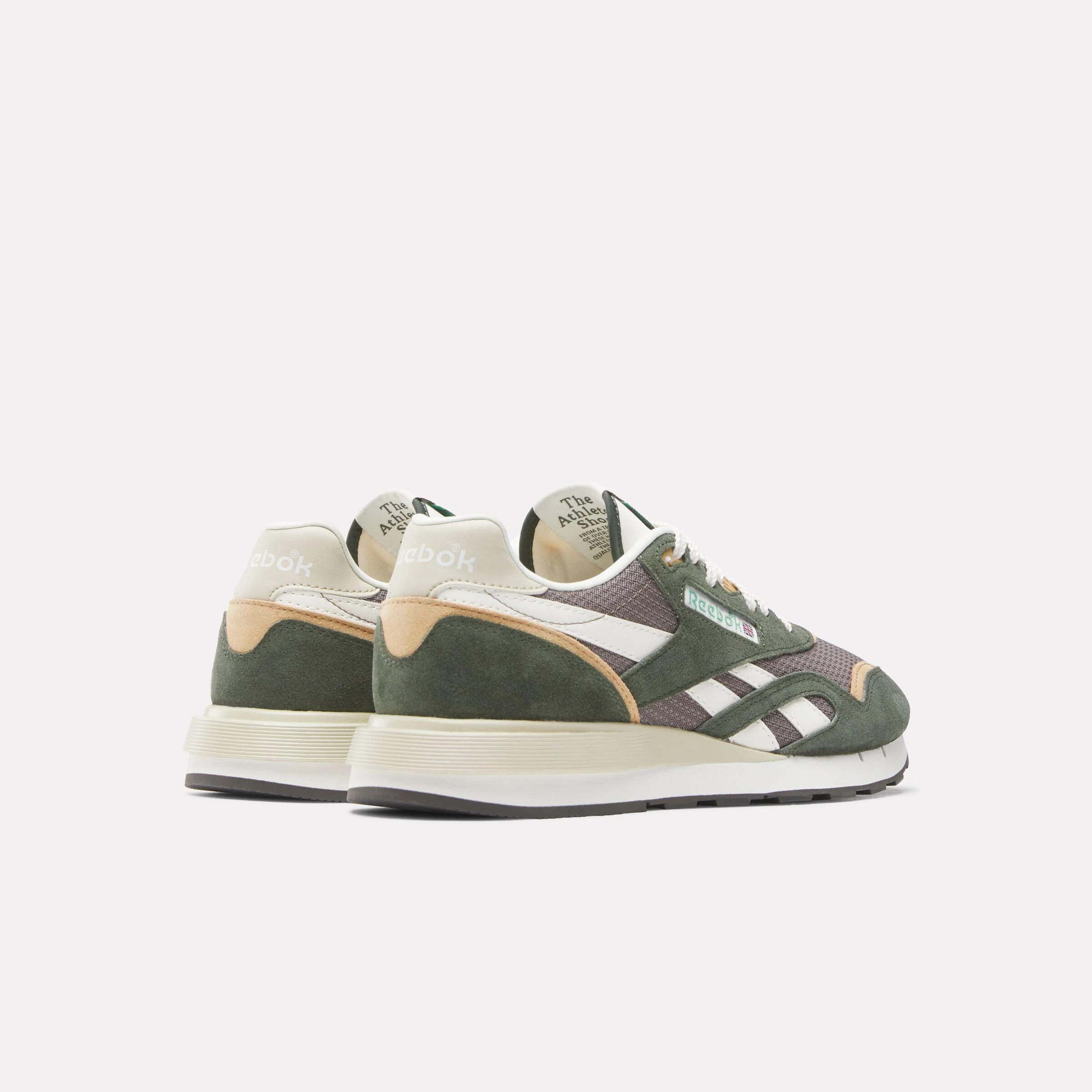Reebok Footwear Men Classic Nylon 89 Shoes GRIT GREEN/TREK GREY/CHALK - Image 3
