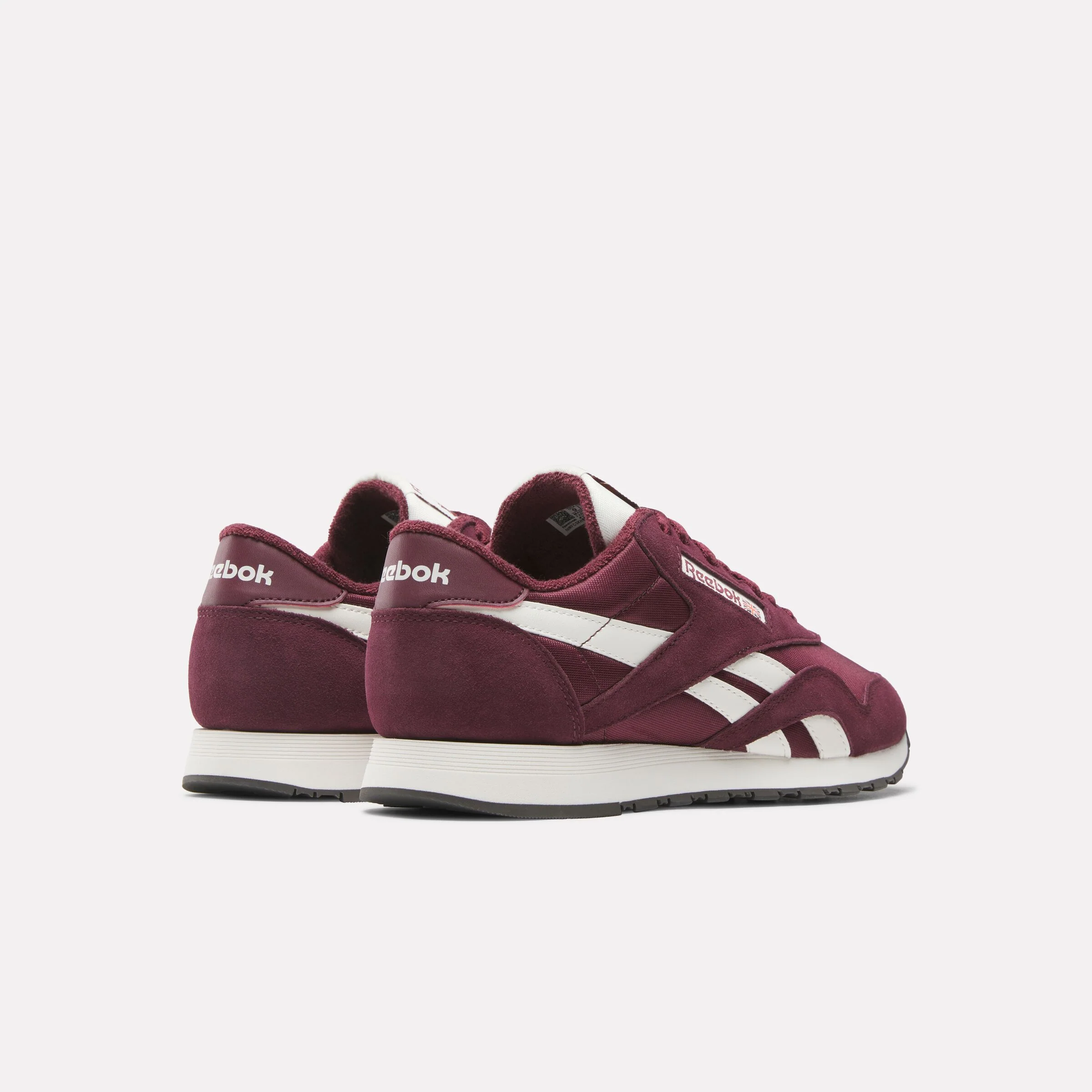 REEBOK FOOTWEAR MEN Classic Nylon Shoes BLACK CHERRY/BLACK CHERRY/CHAL - Image 3
