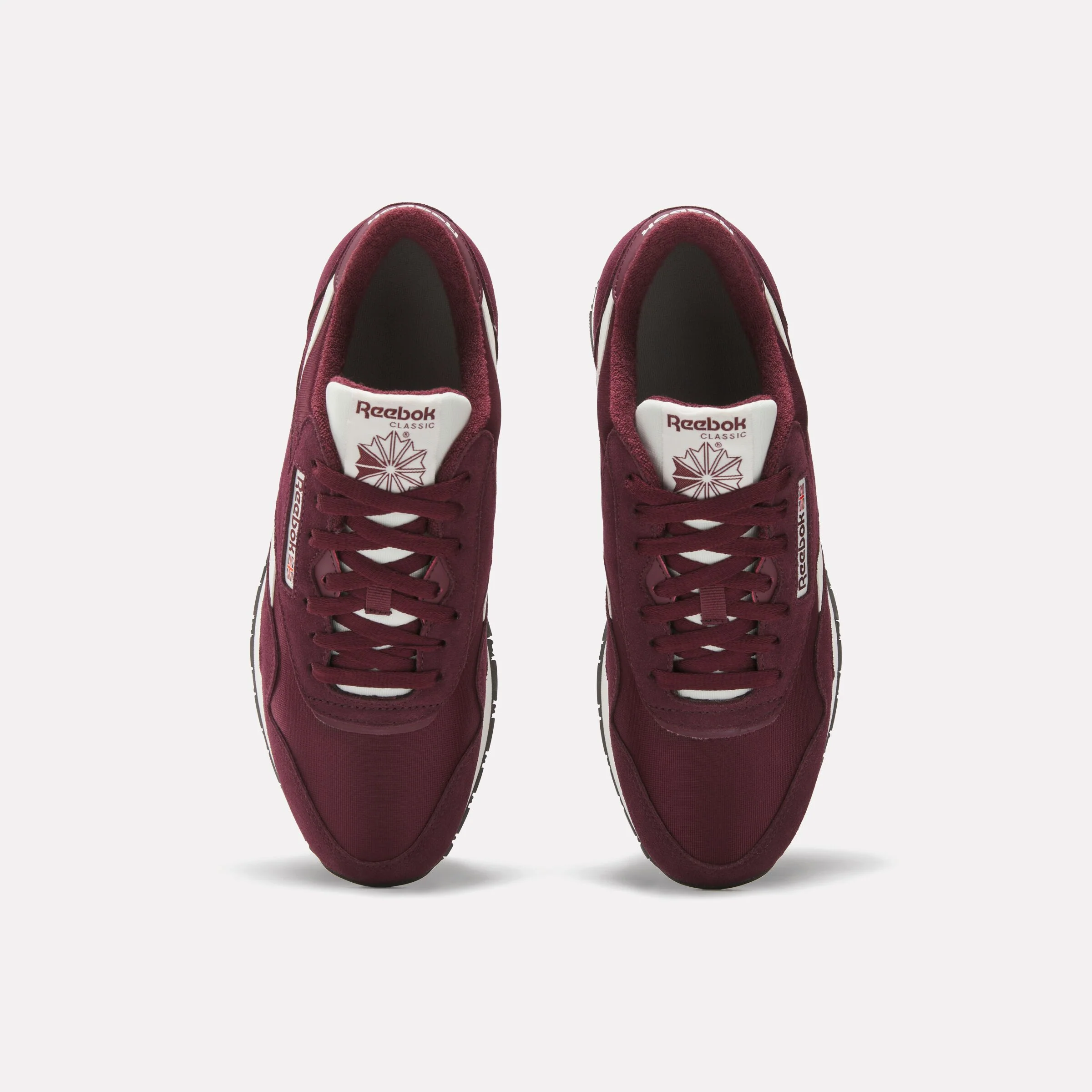 REEBOK FOOTWEAR MEN Classic Nylon Shoes BLACK CHERRY/BLACK CHERRY/CHAL - Image 5