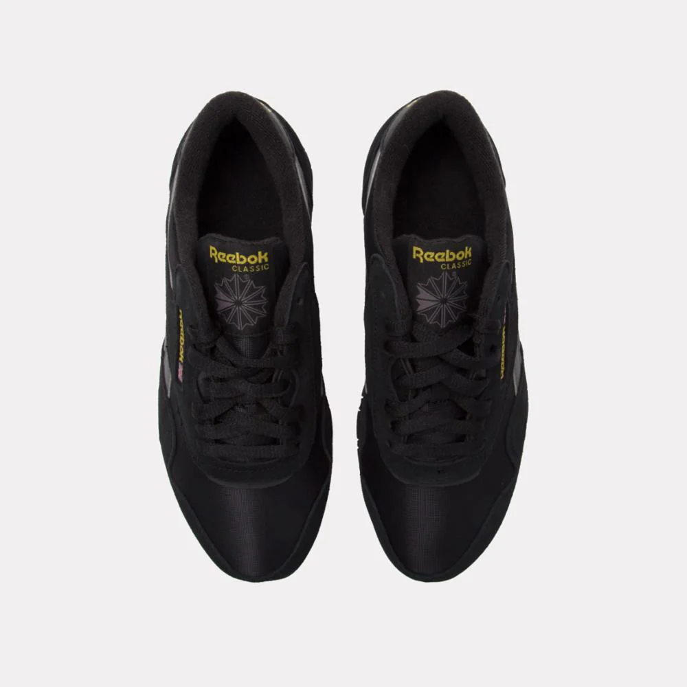 Reebok Footwear Men Classic Nylon Shoes BLACK/OVERCAST GREY/GOLDEN HAZ - Image 6