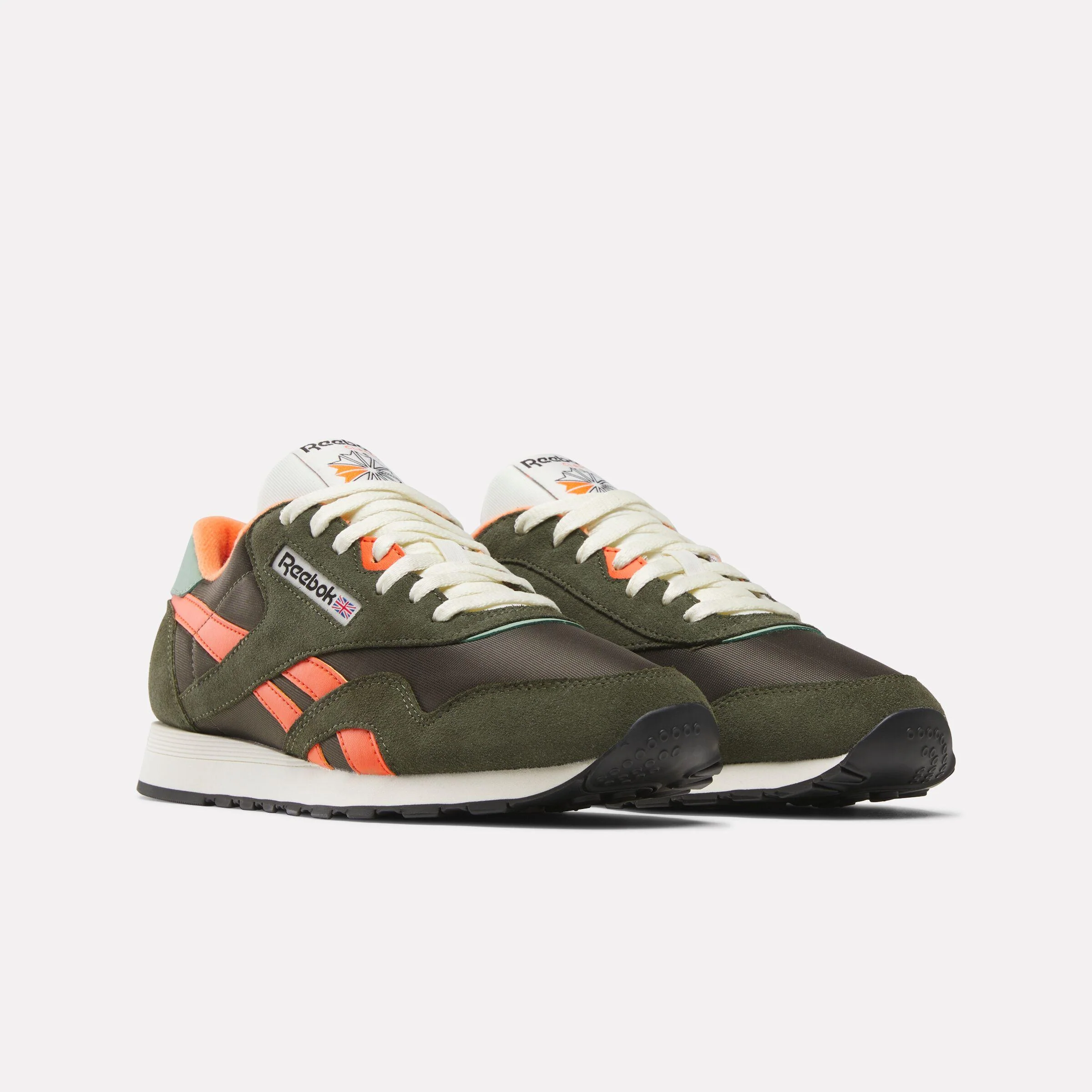 Reebok Footwear Men Classic Nylon Shoes HUNTER GREEN/PUMP ORANGE/VINTA - Image 2