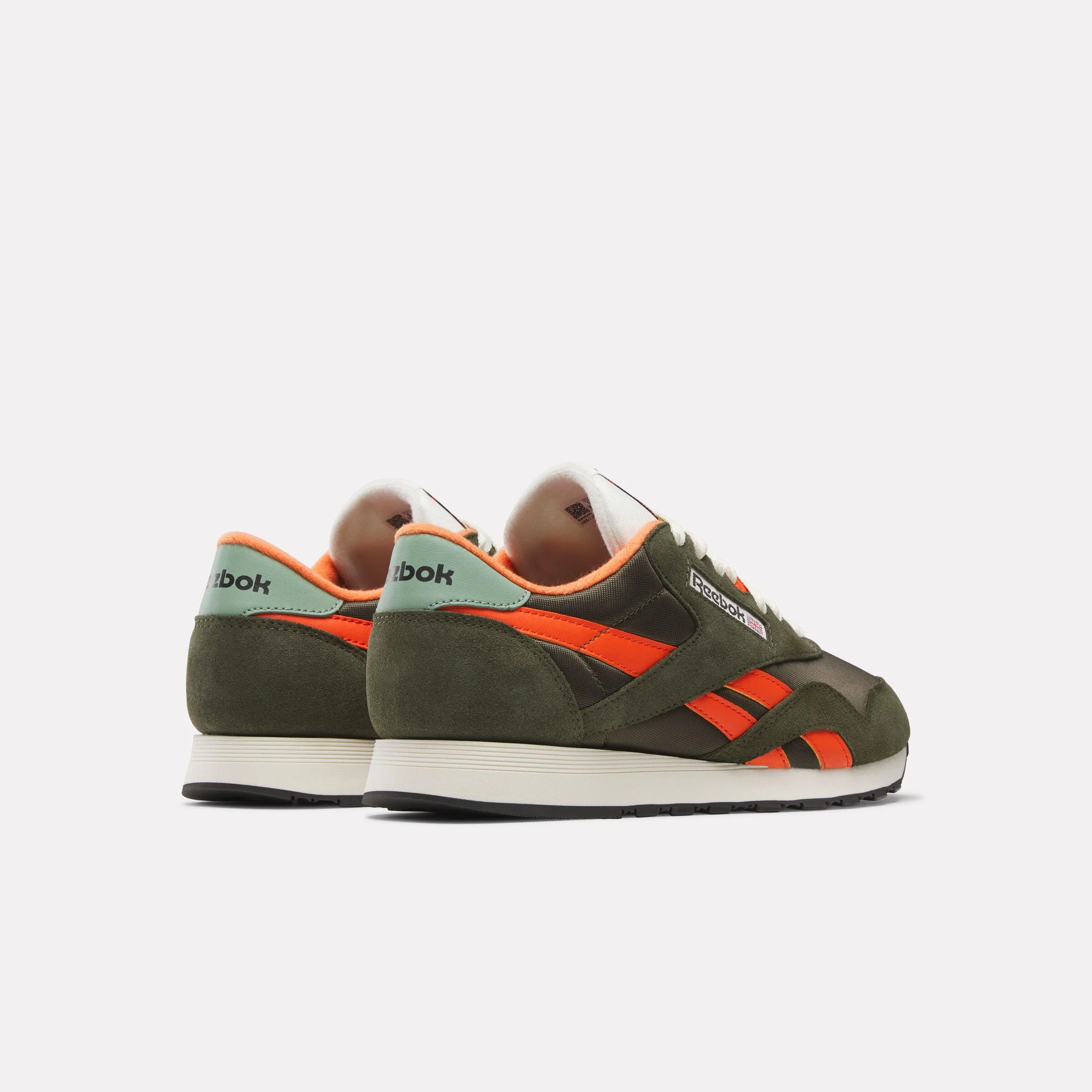 Reebok Footwear Men Classic Nylon Shoes HUNTER GREEN/PUMP ORANGE/VINTA - Image 3