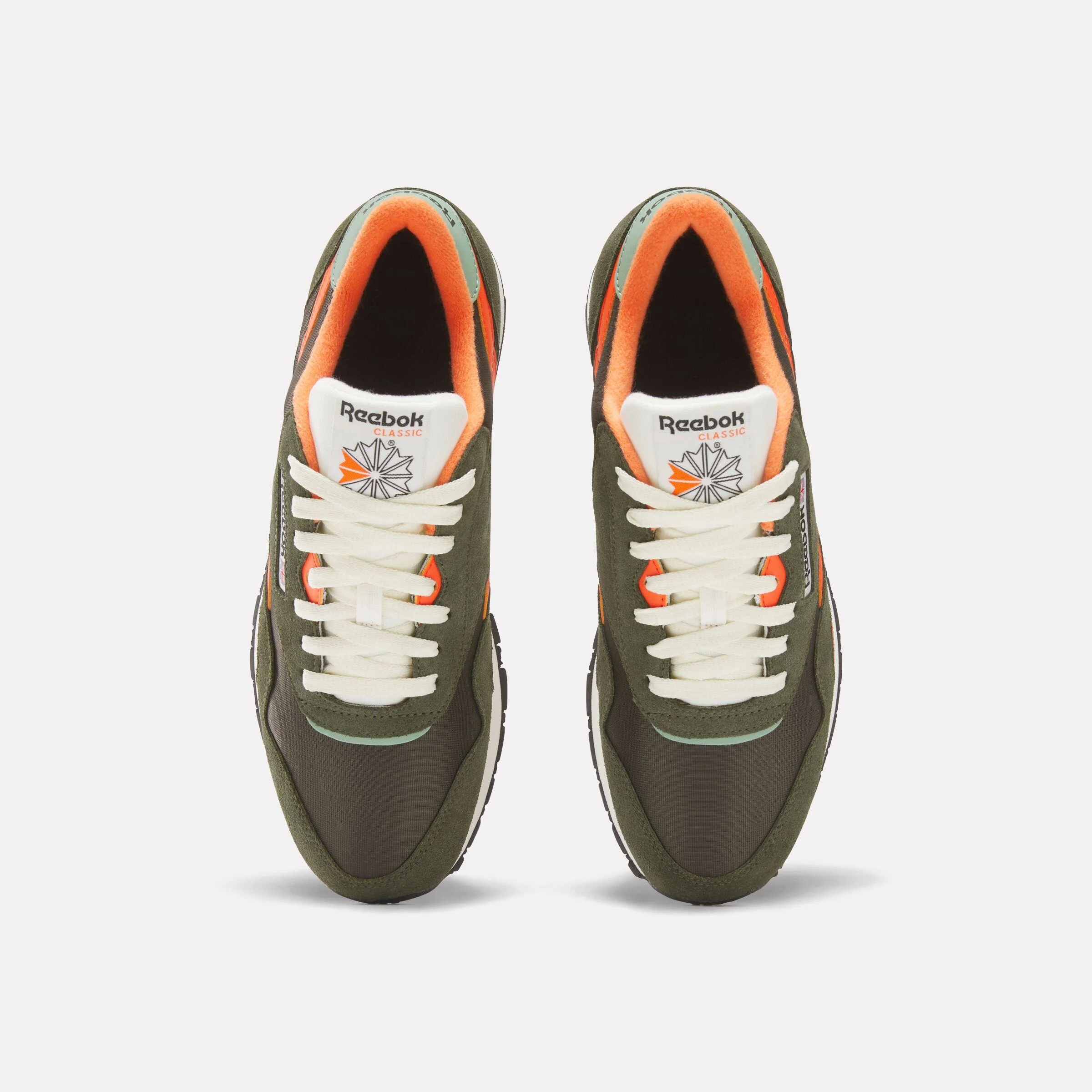 Reebok Footwear Men Classic Nylon Shoes HUNTER GREEN/PUMP ORANGE/VINTA - Image 5