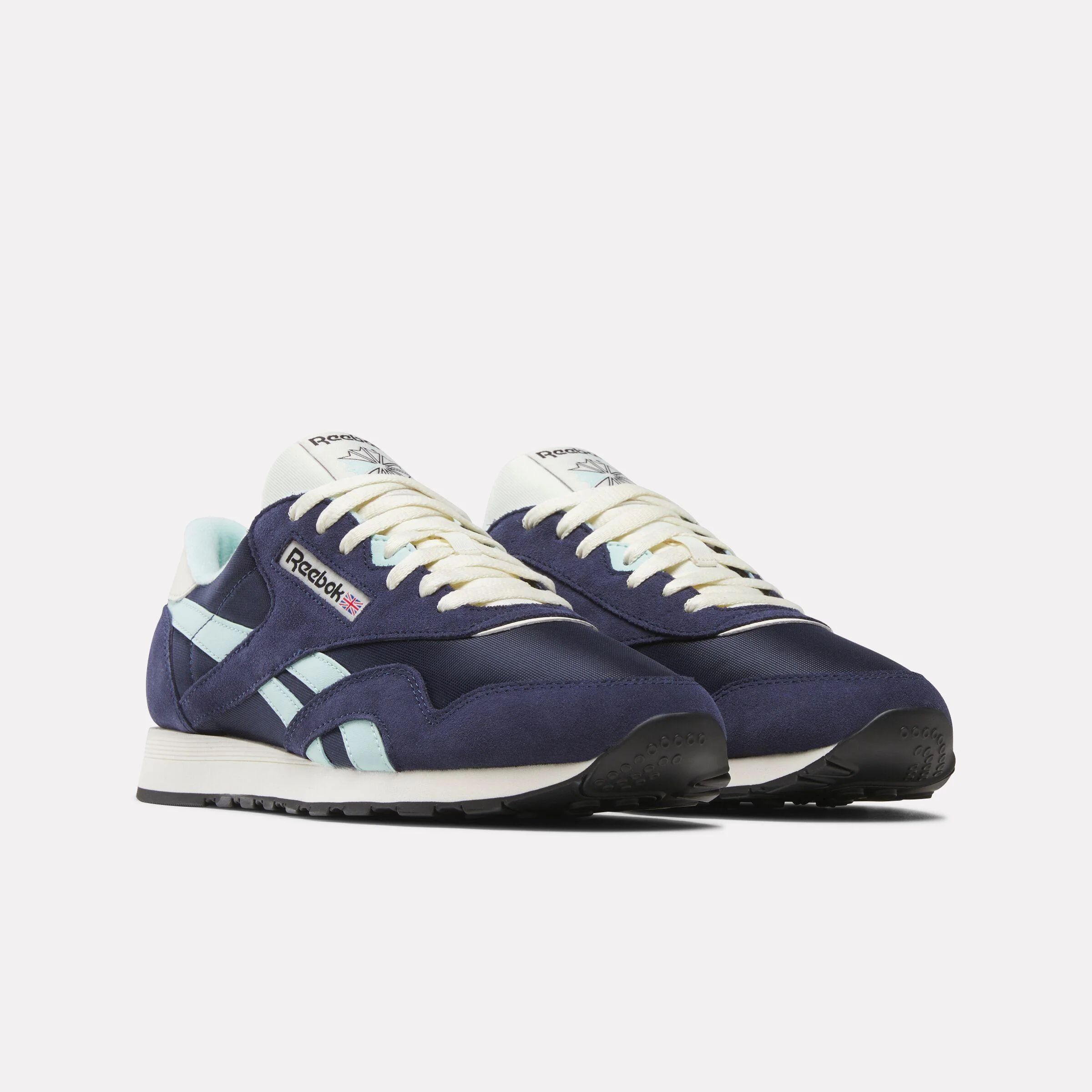 Reebok Footwear Men Classic Nylon Shoes VECTOR NAVY/GLITCH AQUA/VINTAG - Image 2