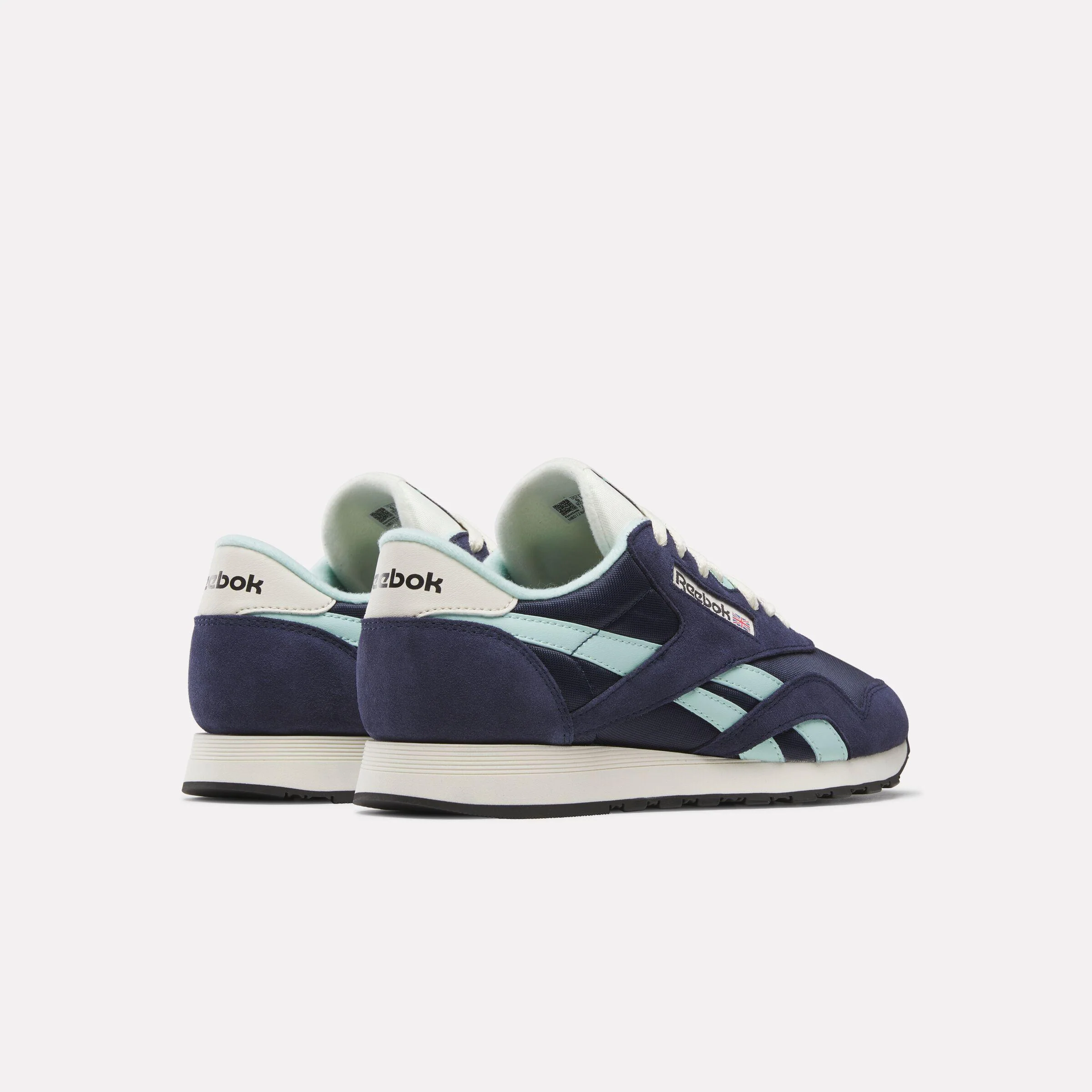 Reebok Footwear Men Classic Nylon Shoes VECTOR NAVY/GLITCH AQUA/VINTAG - Image 3